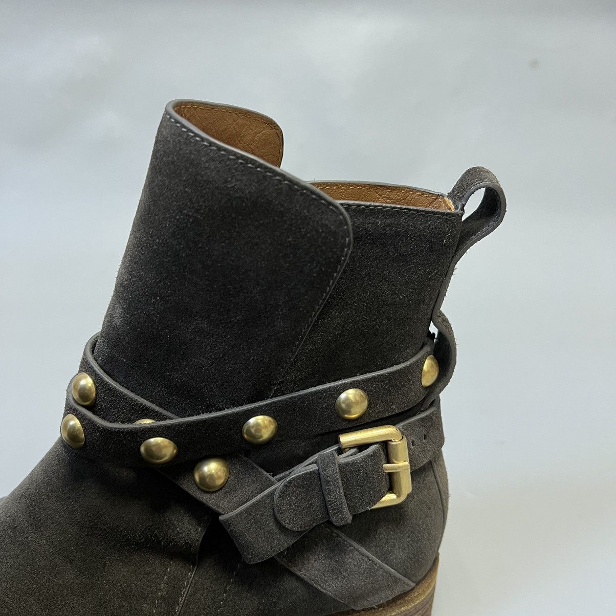 See by Chloe See by Chloe Janis Ankle Wrap Moto Boots Studs Size US 6 / IT 36 - 5 Thumbnail