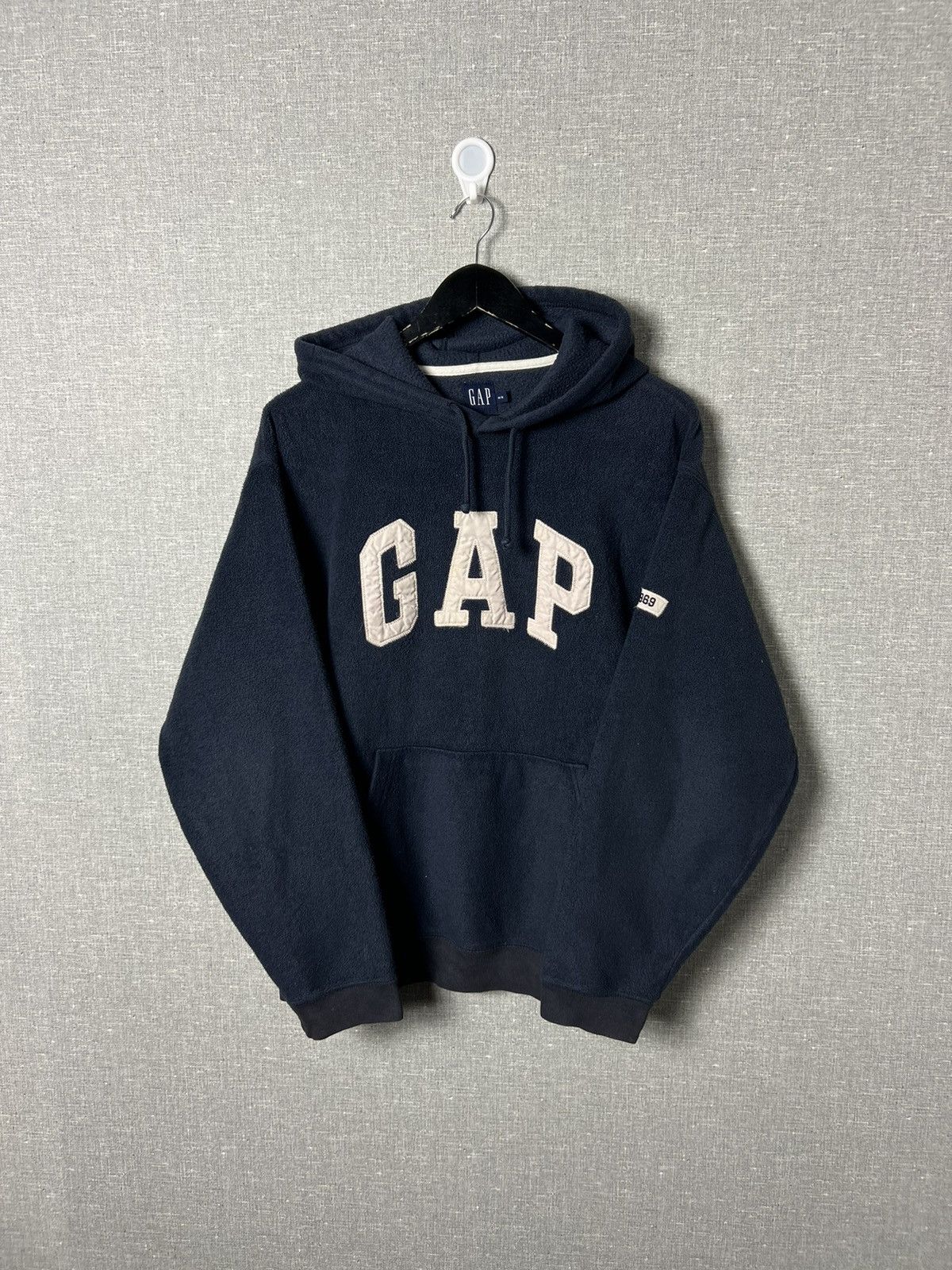 Gap × Vintage Vintage Gap Pullover Fleece Oversized Hoodie Big Logo Size M Size US M / EU 48-50 / 2 - 1 Thumbnail