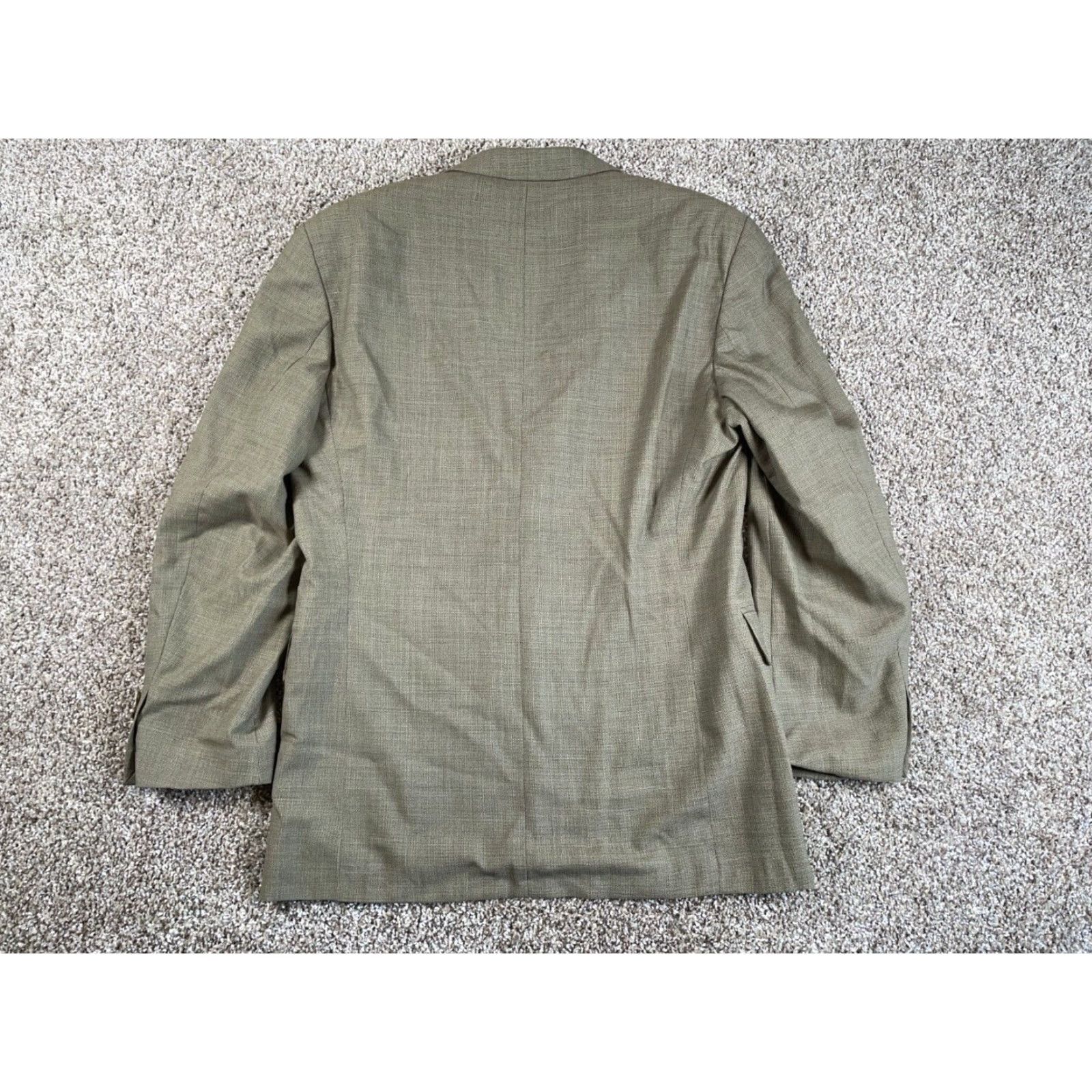 Ralph Lauren Vintage Ralph Lauren Men's Wool Blazer - 40 Regular Green Single-Breasted 3-Button Classic Coat Size 40R - 2 Thumbnail
