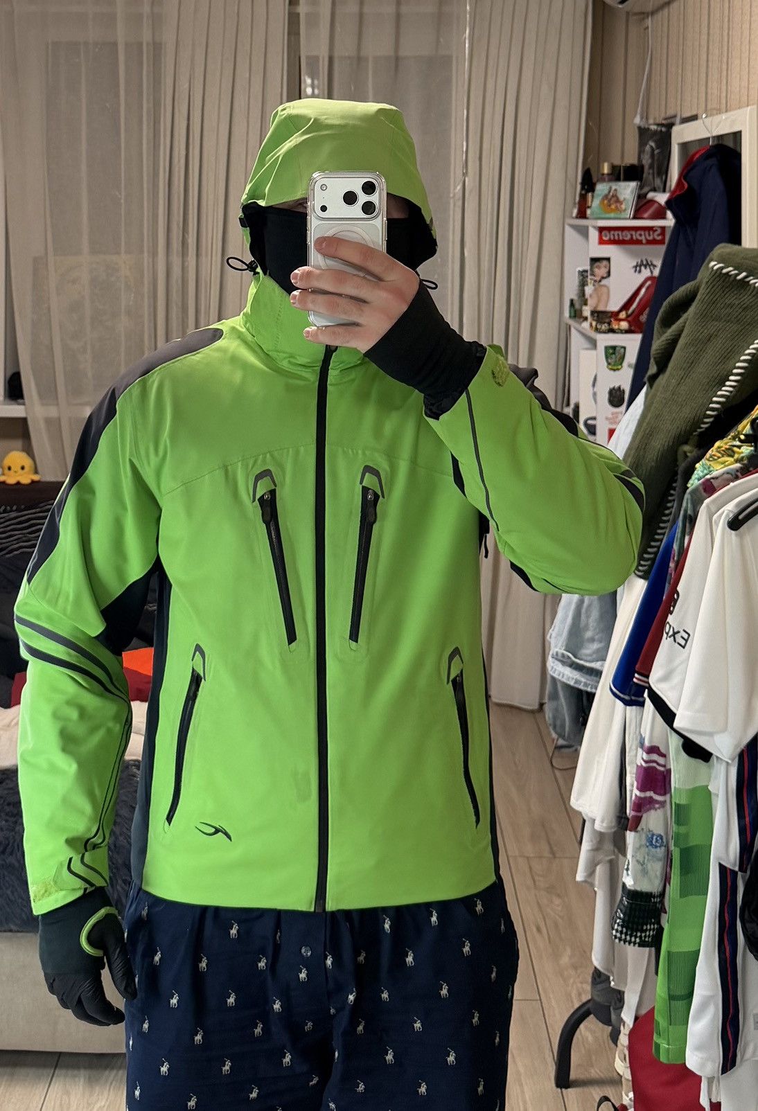 KJUS KJUS Primaloft Ski Green Jacket Hooded Waterproof Mens Sz M Size US M / EU 48-50 / 2 - 2 Thumbnail