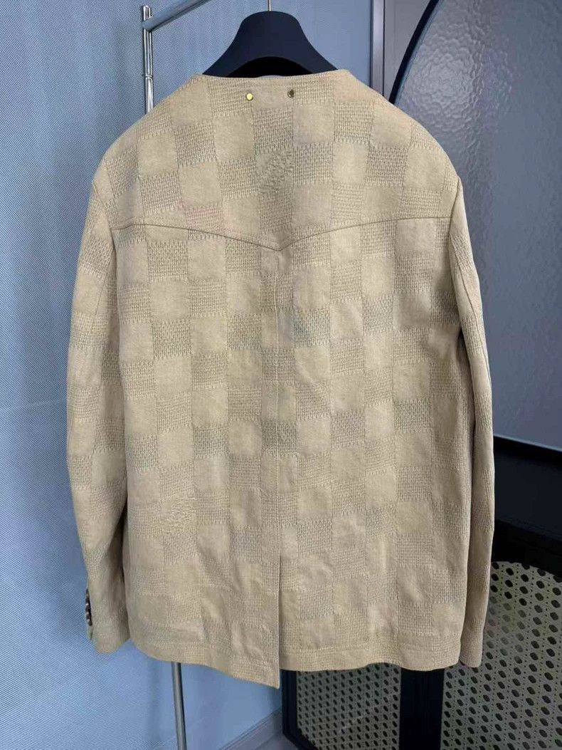 Louis Vuitton Louis Vuitton Khaki checkerboard turquoise jacket Size US XL / EU 56 / 4 - 2 Thumbnail