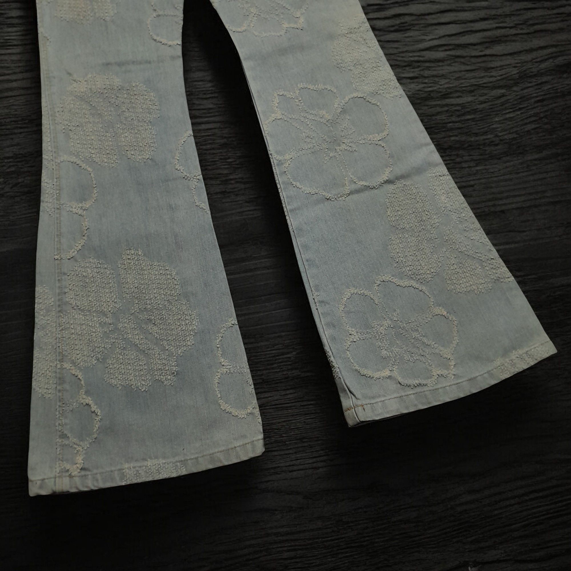 Japanese Brand × Tornado Mart Alba Rosa Pattern Flare Jeans Size US 30 / EU 46 - 7 Thumbnail