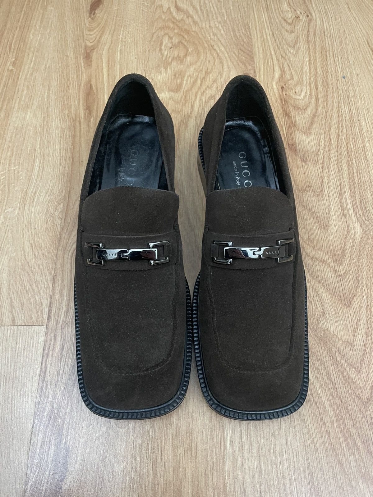 Prada Gucci Tom Ford velour leather loafers Size US 7 / IT 37 - 1 Thumbnail