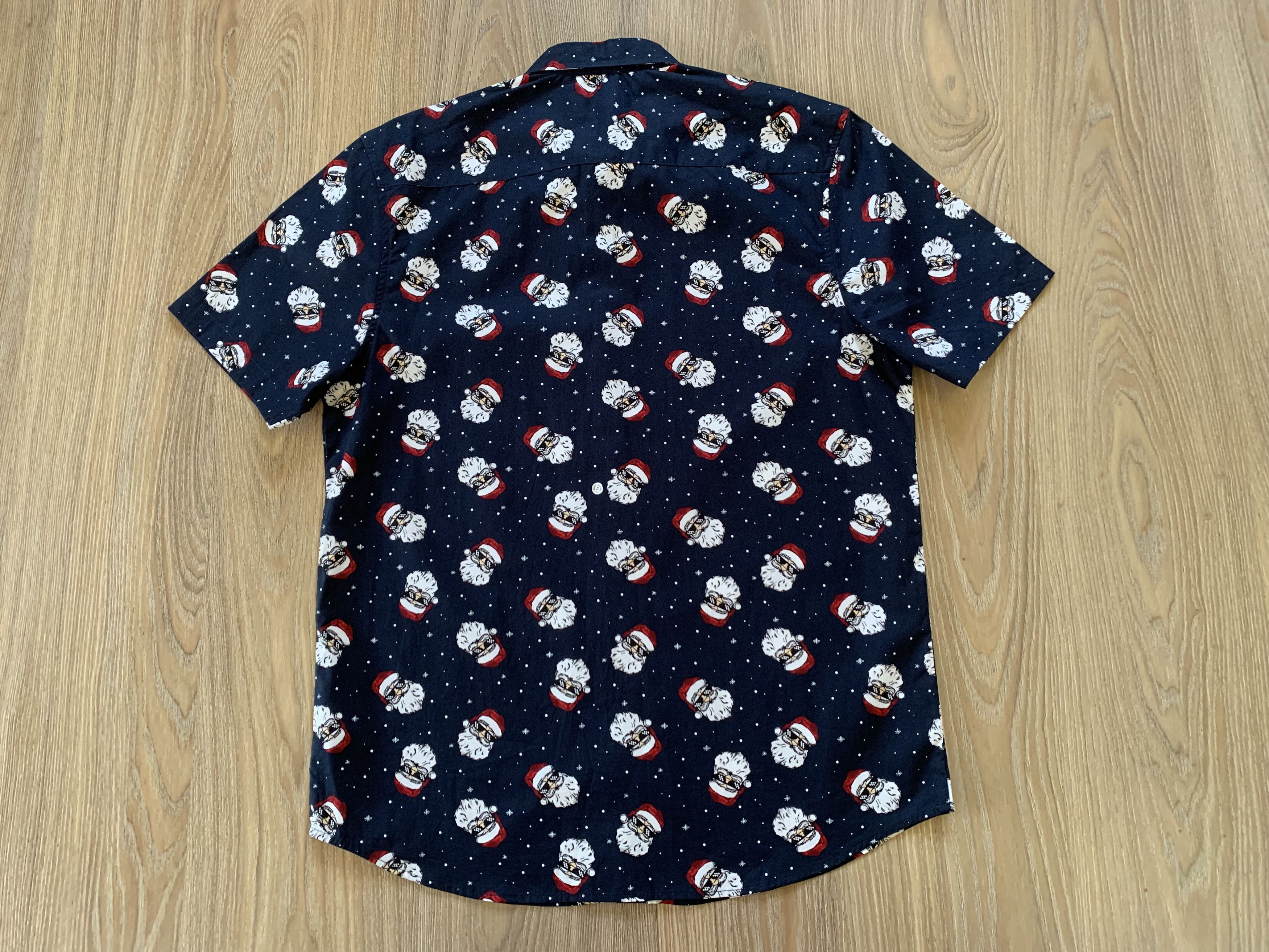 Primark Primark Santa Claus Printed Short Sleeve Hawaiian Shirt Size US L / EU 52-54 / 3 - 3 Thumbnail