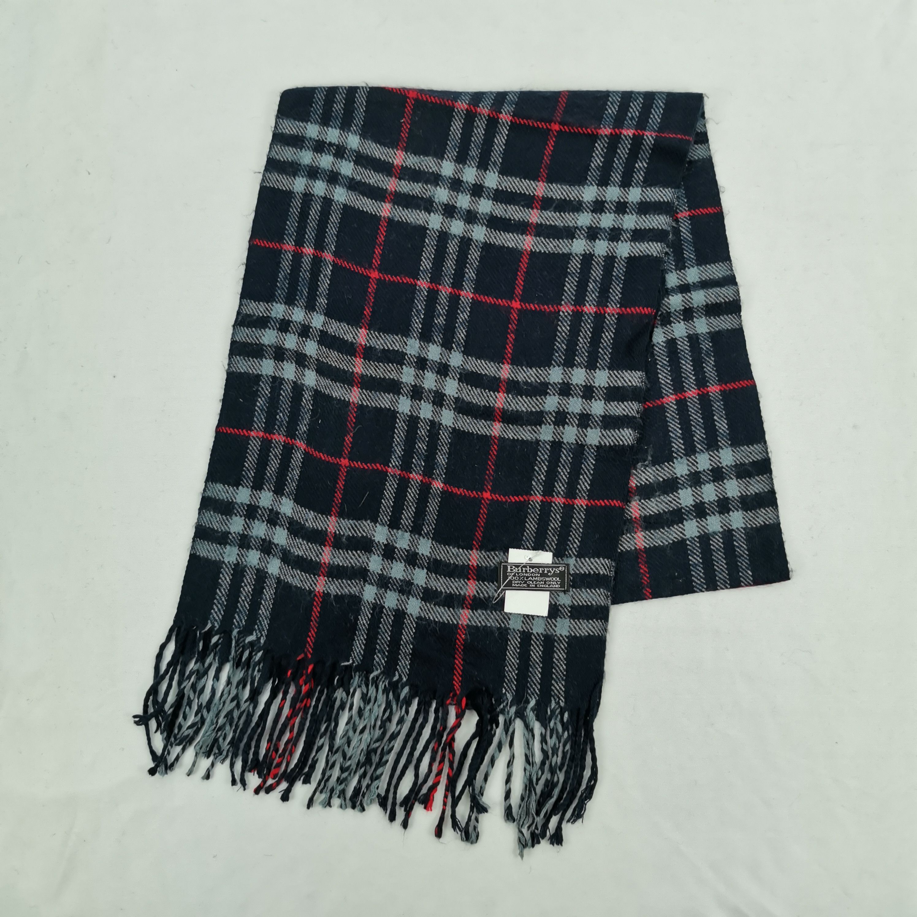 Burberry Vintage Burberry Scarf Muffler Wool Cashmere Scarves Size ONE SIZE - 3 Thumbnail