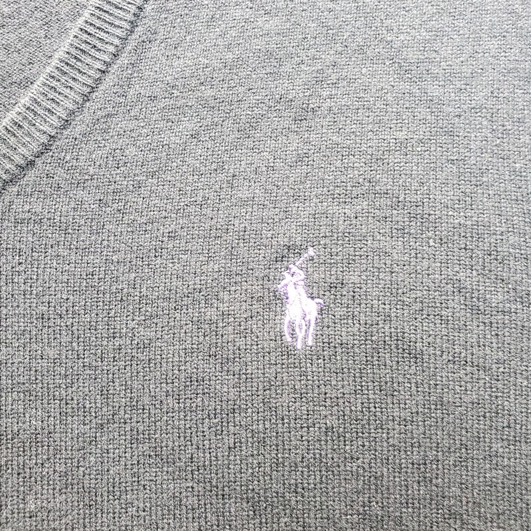 Polo Ralph Lauren Polo Ralph Lauren Sweater Mens L Black Tight Knit Long Sleeve Purple Pony Logo Size US L / EU 52-54 / 3 - 8 Thumbnail