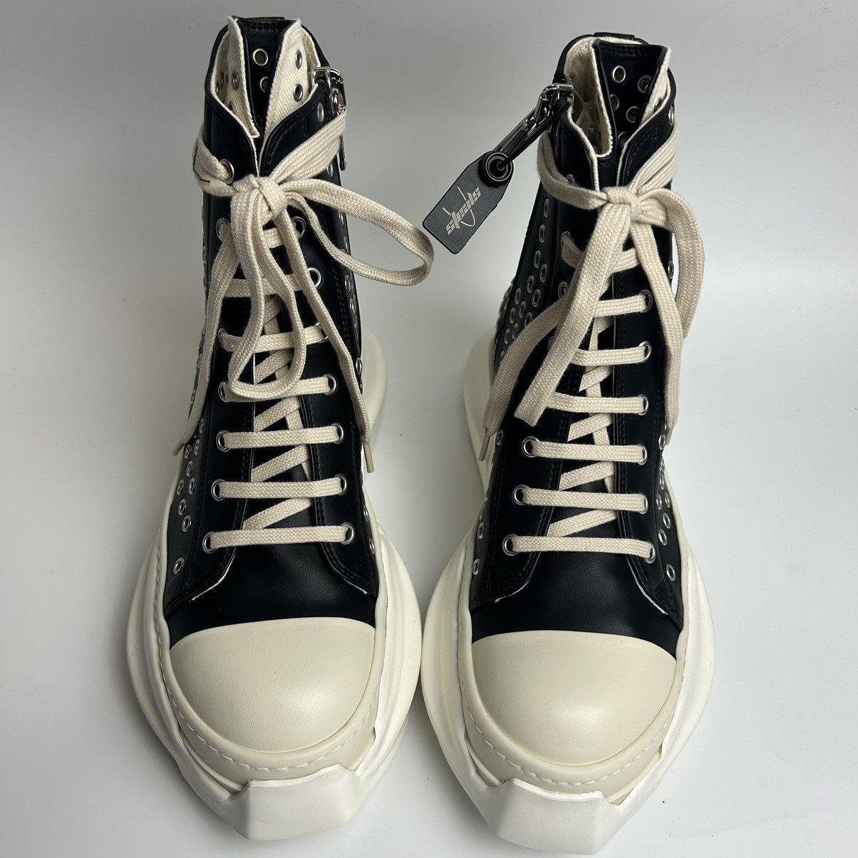 Rick Owens Rick Owens Abstract Ramones High Gimp Eyelets Size US 13 / EU 46 - 2 Thumbnail