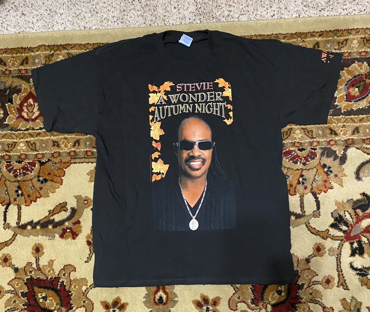 Vintage Vintage 2007 Stevie Wonder "A Wonder Autumn Night" Shirt Size US XL / EU 56 / 4 - 1 Thumbnail
