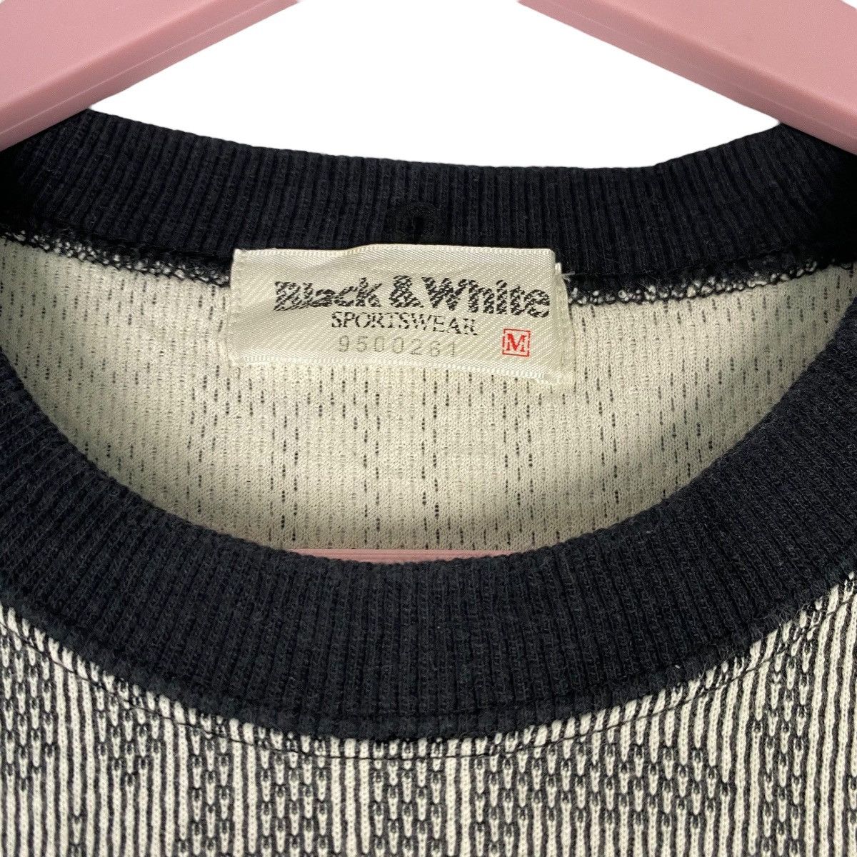 Vintage Vintage Black & White All Over Print Crewneck Sweatshirt Size US M / EU 48-50 / 2 - 4 Thumbnail