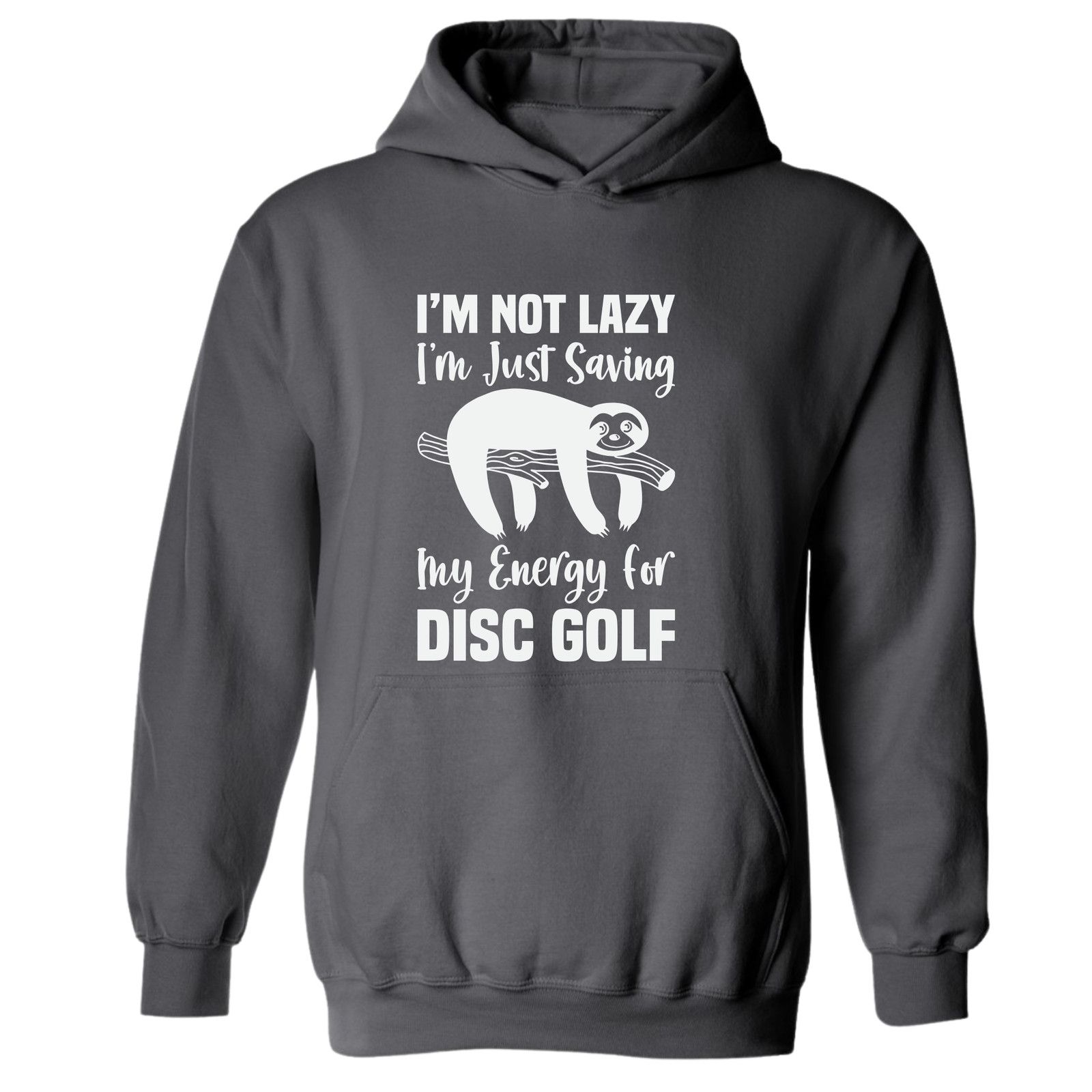 Gildan Disc Golf Hoodie LAZY SLOTH Discgolfing Funny Sweatshirt Size US L / EU 52-54 / 3 - 9 Thumbnail