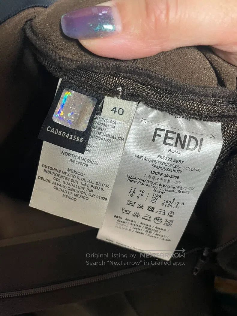 Fendi Fendi Maillard-colored straight-leg trousers, wear them fo Size 26" / US 2 / IT 38 - 4 Thumbnail