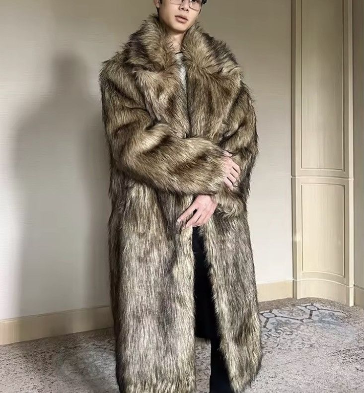 Other Faux Fur Designer Streetwear Maxi Winter Warm Men’s Coat Size US XL / EU 56 / 4 - 3 Thumbnail