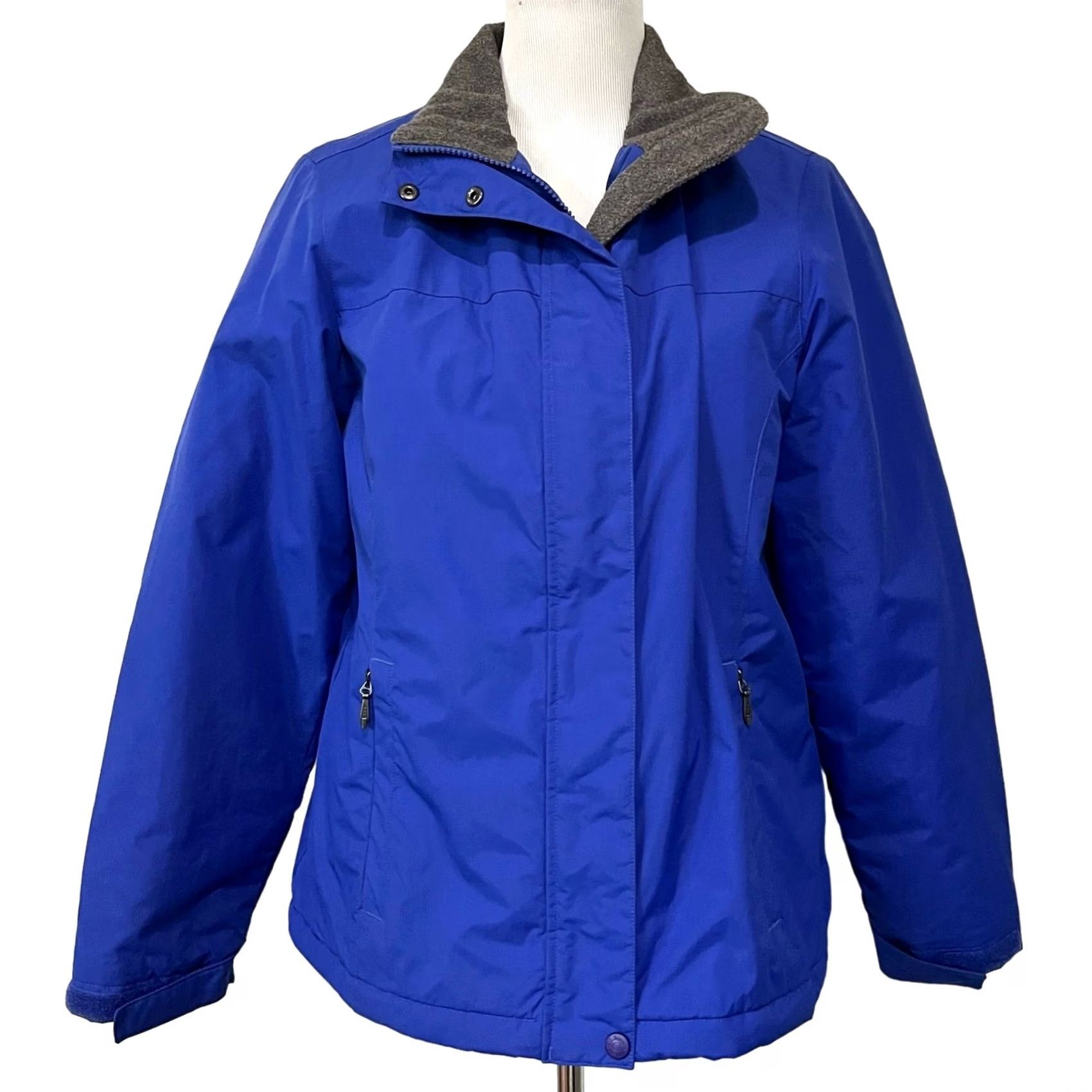 Vintage L.L. Bean Women's Coat Parka Insulated Thinsulate Fleece Lined Blue Sz M Jacket Size M / US 6-8 / IT 42-44 - 2 Thumbnail