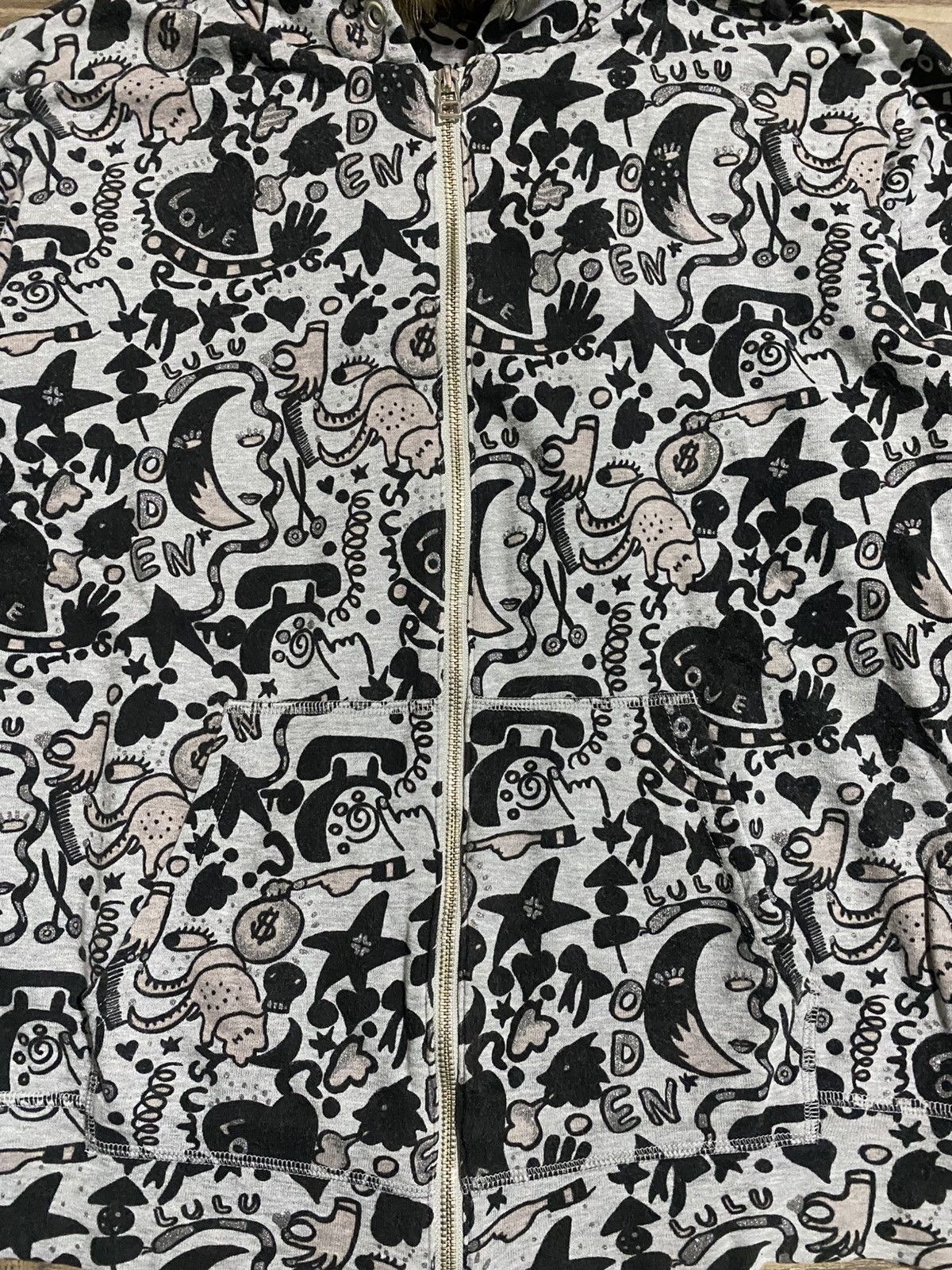 Japanese Brand × Tsumori Chisato TSUMORI CHISATO ISSEY MIYAKE DOODLE FUR HOODIES Size US S / EU 44-46 / 1 - 4 Thumbnail