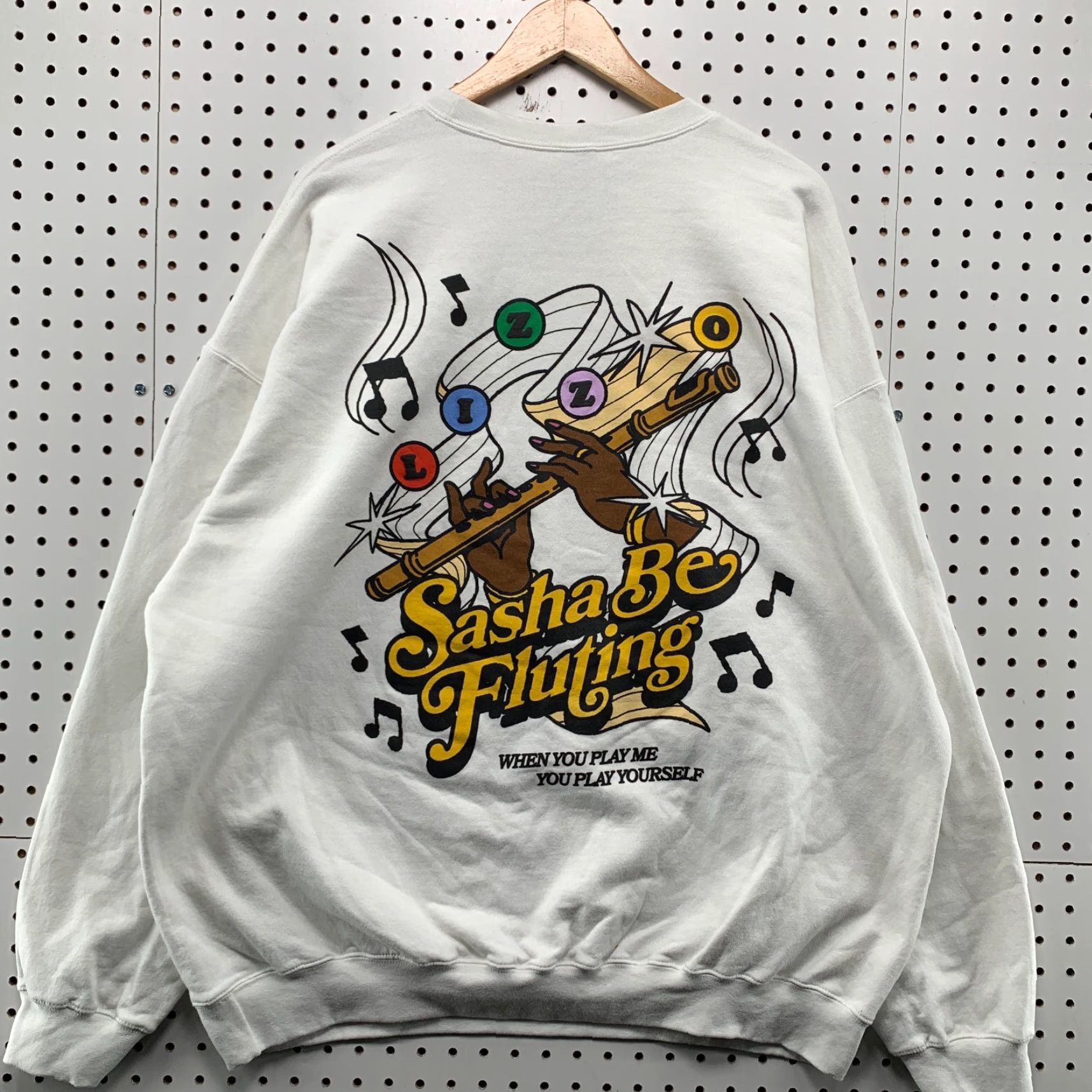 Rizzoli VINTAGE LIZZO You’re Special Crewneck Sweatshirt White 2XL Pullover Music Mens Shirt Size US XXL / EU 58 / 5 - 2 Thumbnail