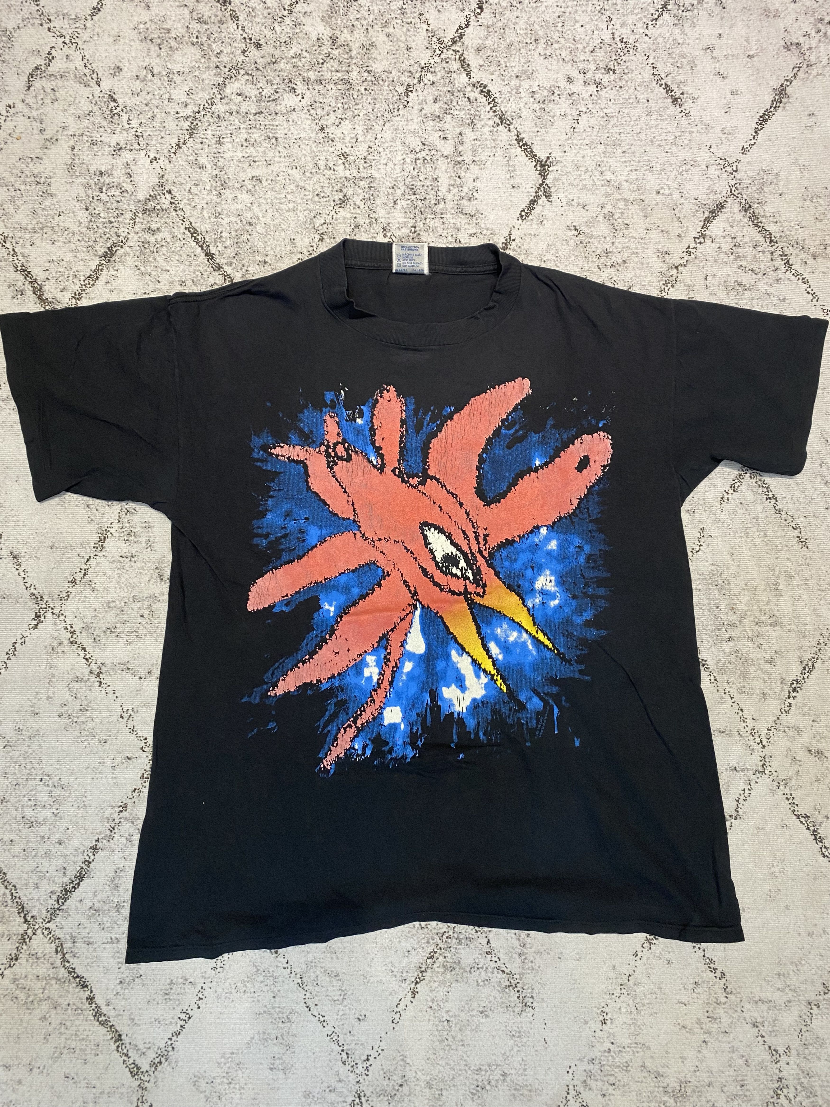 image of Band Tees x The Cure Vintage 90's The Cure Wish Tour Tee in Black, Men's (Size XL)