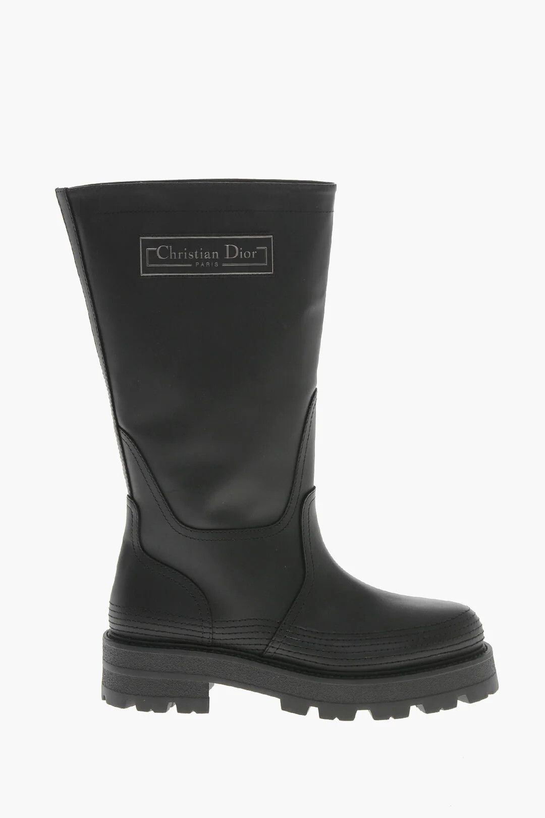 Dior o1mm0326 Leather Mid Boots in Black Size US 10 / IT 40 - 1 Thumbnail