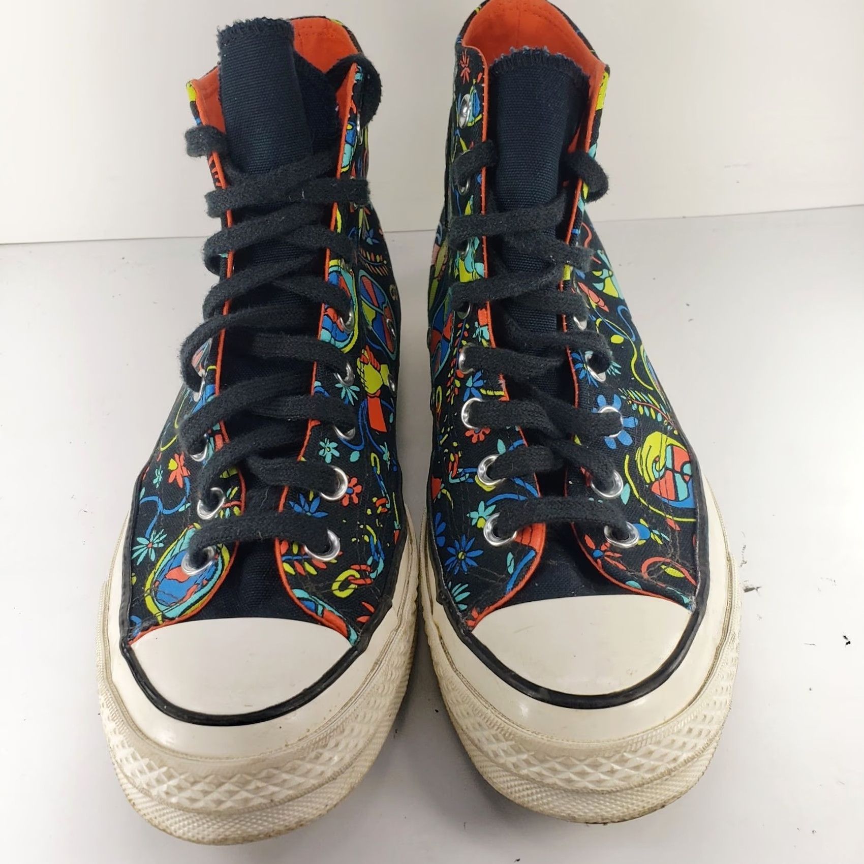 Converse Converse Chuck Taylor All Star Multicolor Flowers Peace Basketball High Top Mens Womens 8.5 10.5 Size 42 10.5 US EU UK Canvas Sneaker Size US 11 / EU 44 - 3 Thumbnail