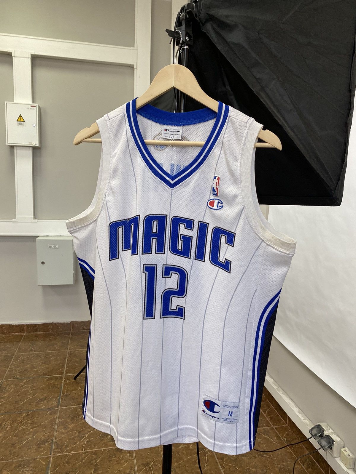 Champion 🇺🇸 Vintage Champion Orlando Magic Howard 12 jersey shirt NBA Size US M / EU 48-50 / 2 - 1 Thumbnail