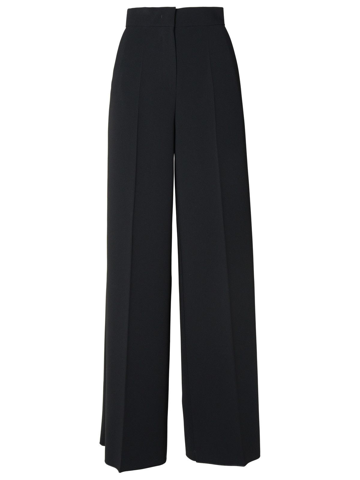 image of Max Mara Black Triacetate Blend Trousers, Women's (Size 26)
