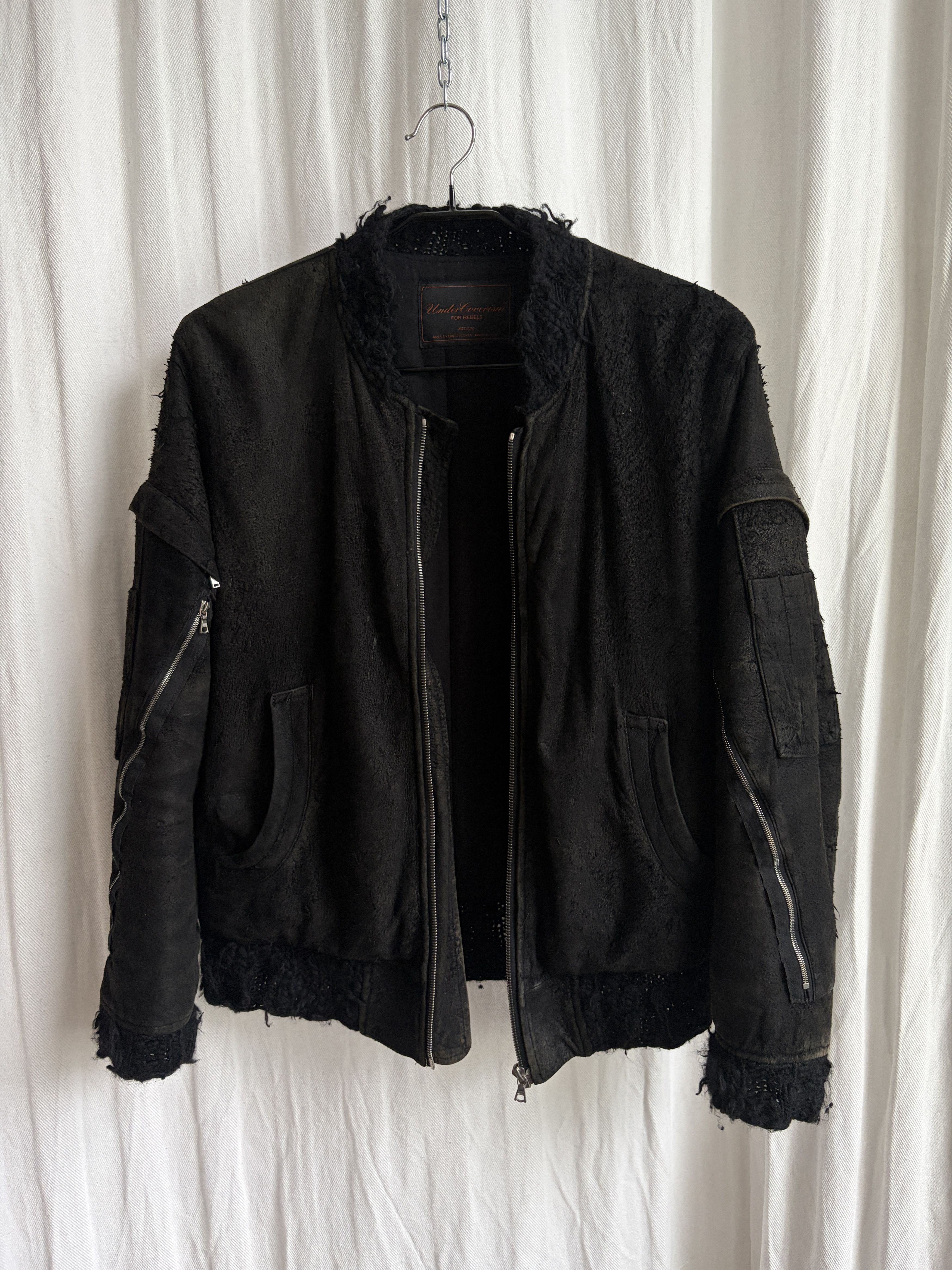 Undercover AW04 "But Beautiful" Blistered Distressed Lambskin Bomber Size US M / EU 48-50 / 2 - 8 Thumbnail