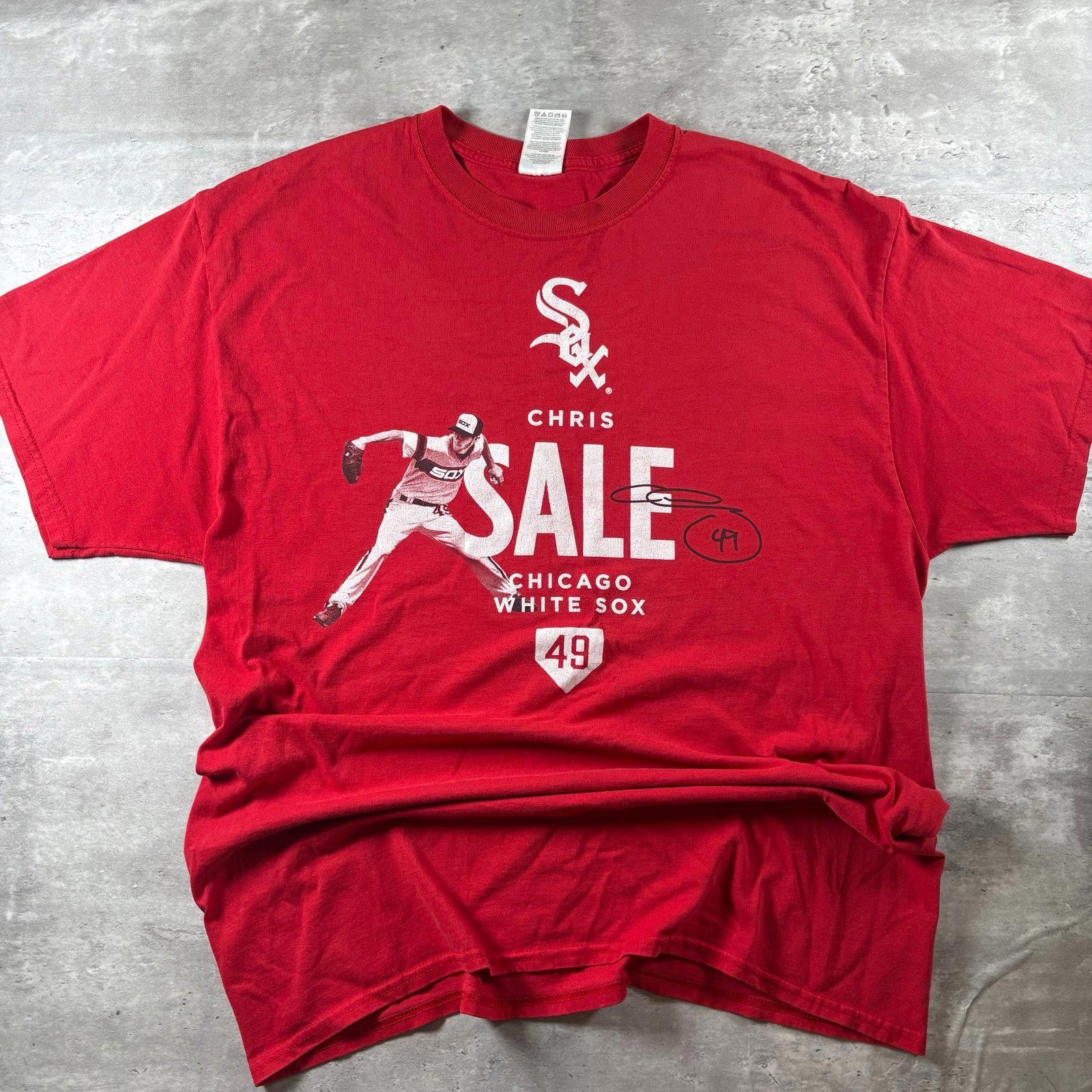 Jerzees Y2K Chris Sale baseball shirt Size US XL / EU 56 / 4 - 1 Thumbnail