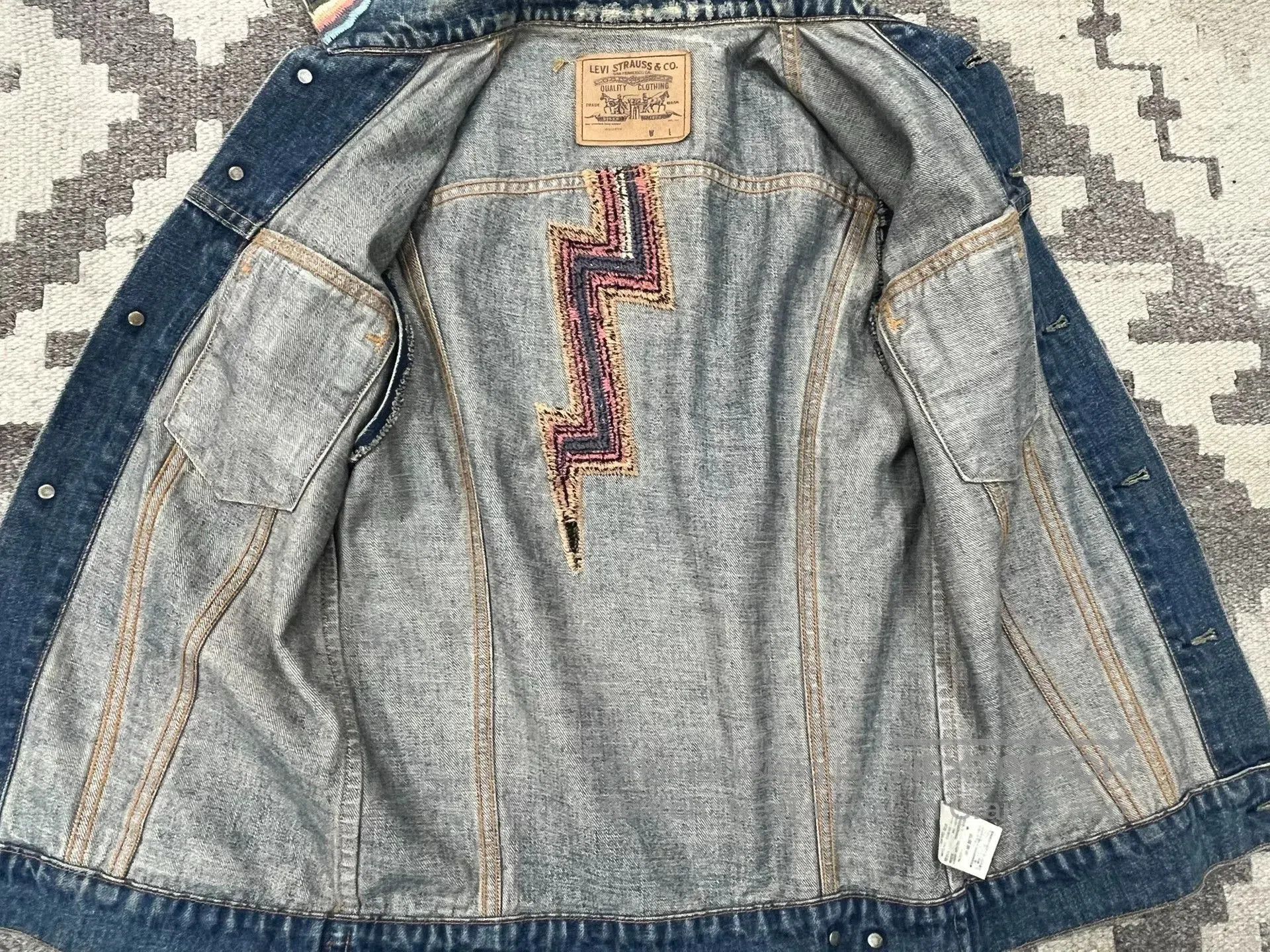 LVC LVC Denim Vest with Lightning. Size US M / EU 48-50 / 2 - 7 Thumbnail