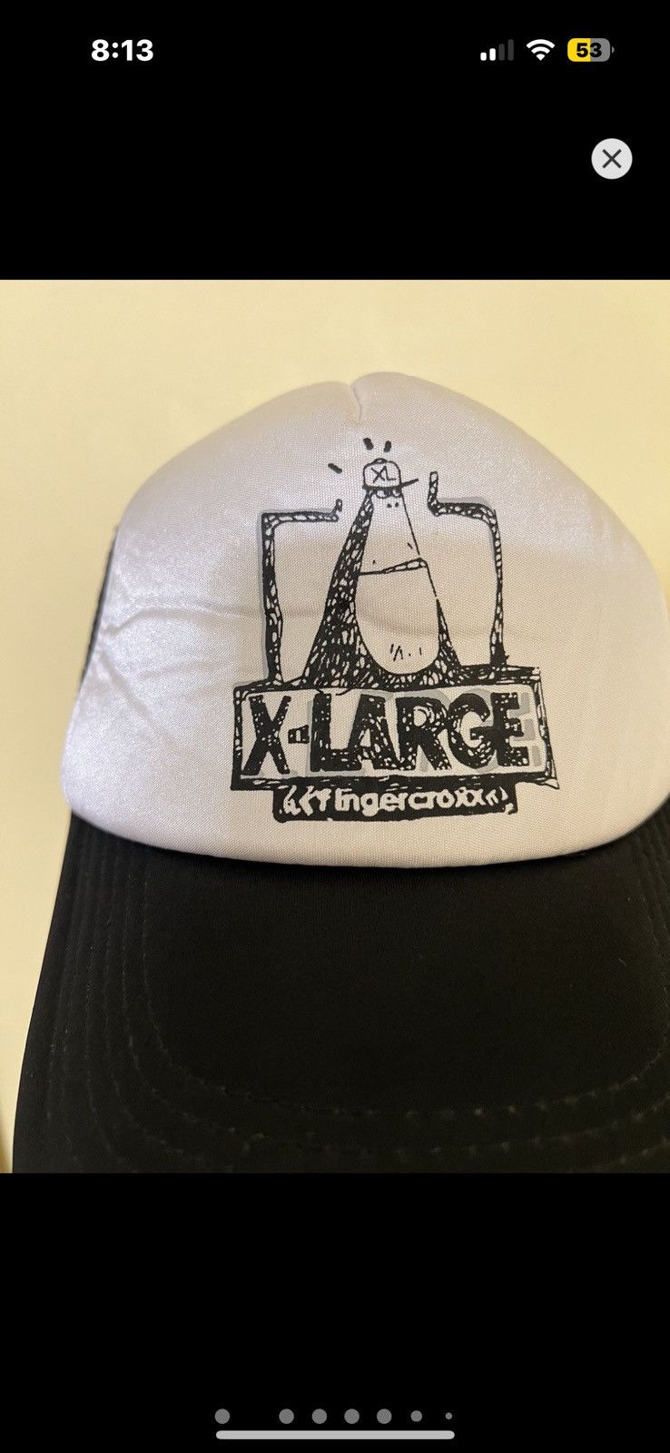 X-LARGE ***FINAL DROP***RARE 2007 X LARGE X FINGERCROXX TRUCKER CAP Size ONE SIZE - 2 Thumbnail