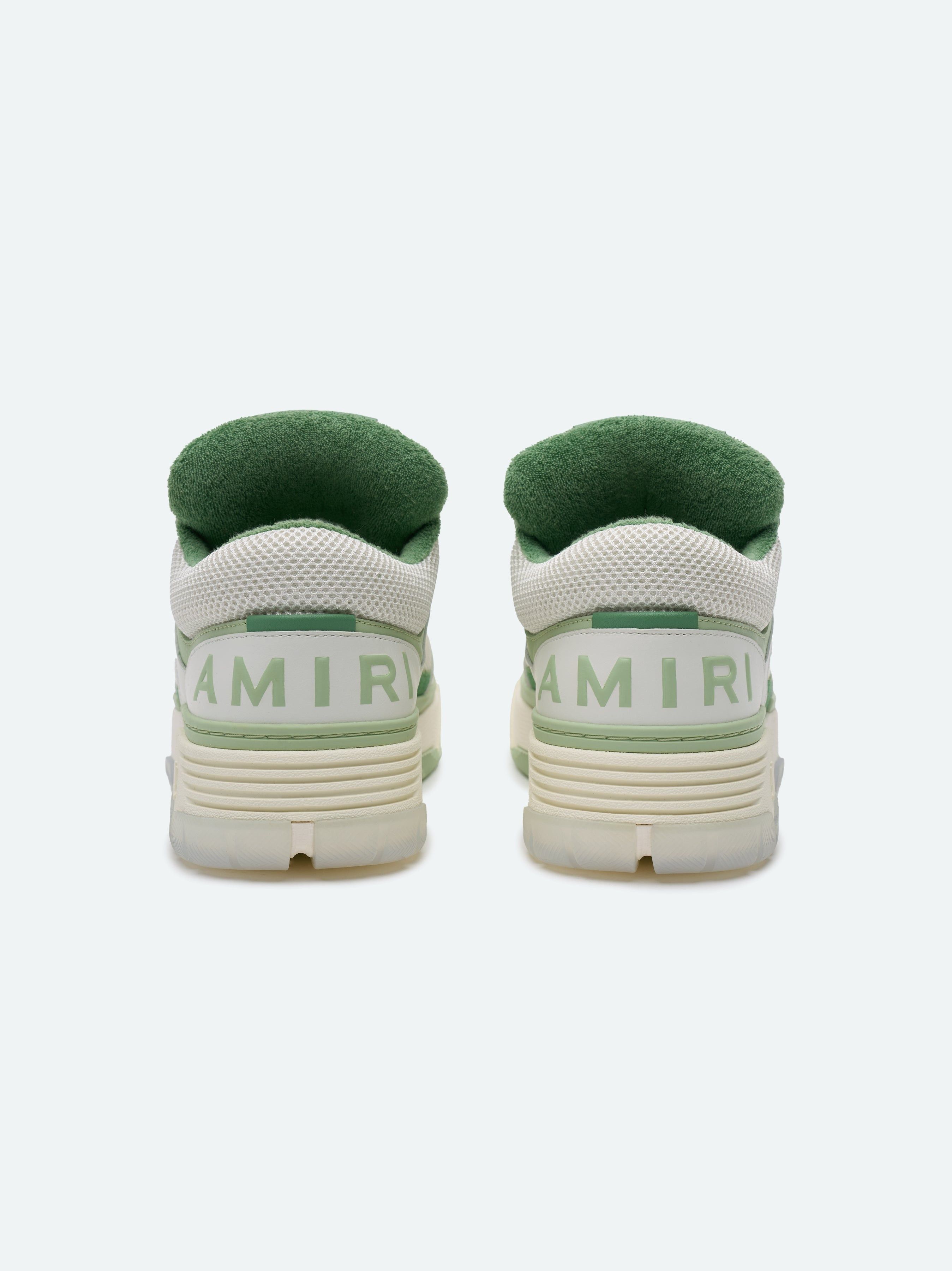 Amiri oc11z0225 MA-1 Low-Top Sneakers in Green/White Size US 10 / EU 43 - 4 Thumbnail