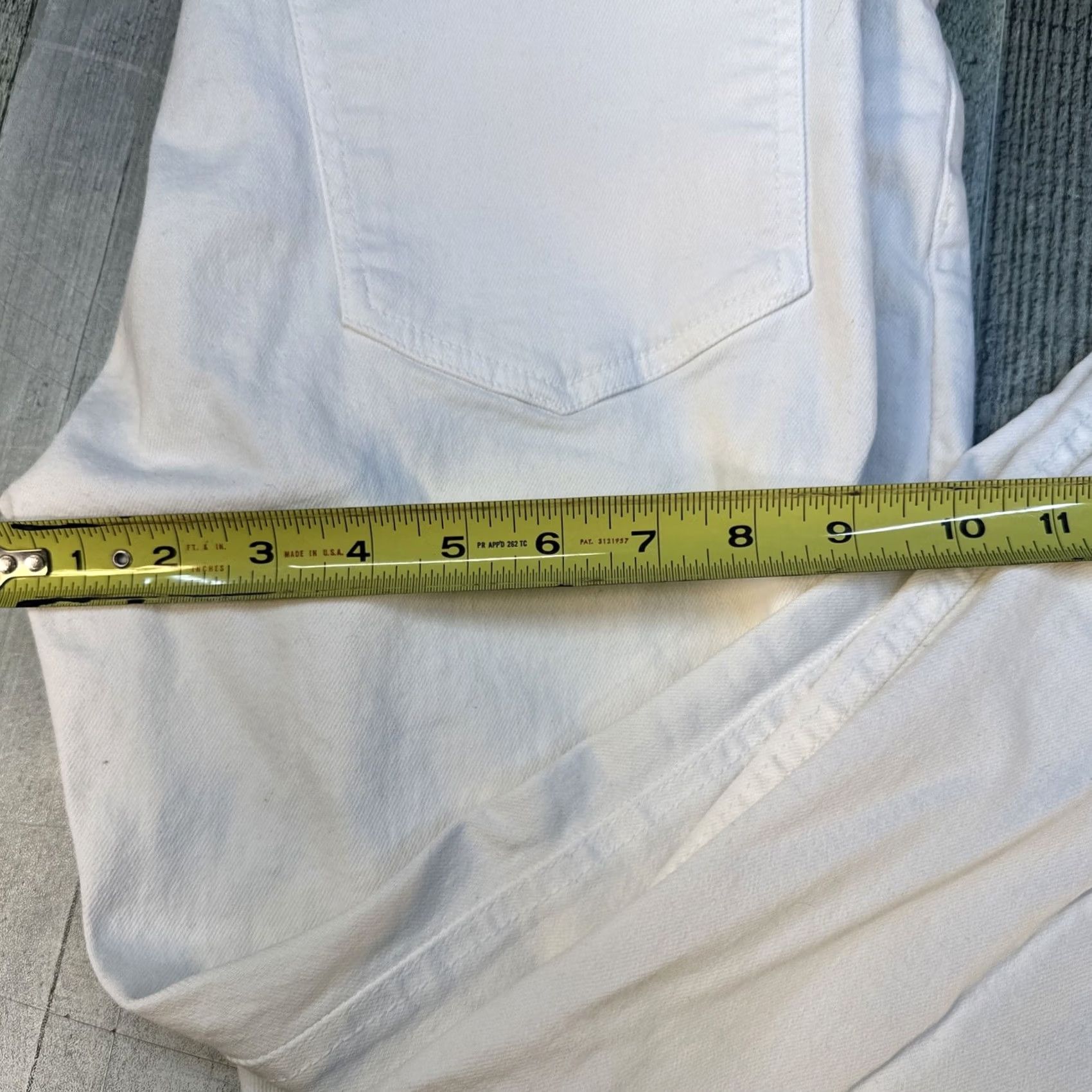Zara VINTAGE Men’s White Zara Size 31 Distress Capri Length 25 White Jeans Size US 31 - 5 Thumbnail