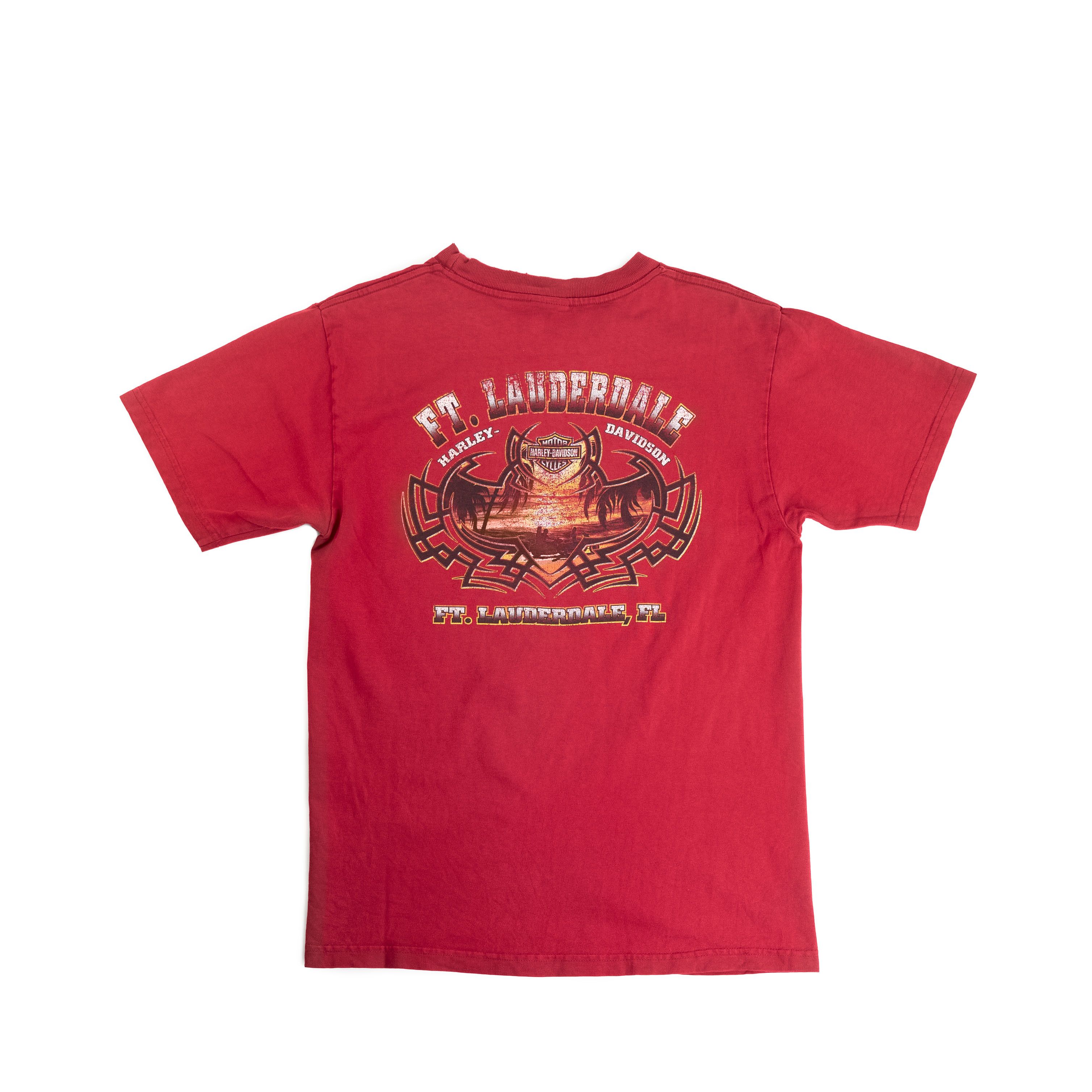 Harley Davidson Vintage 2000's Harley Davidson Thrashed Tee Shirt Size US M / EU 48-50 / 2 - 2 Thumbnail