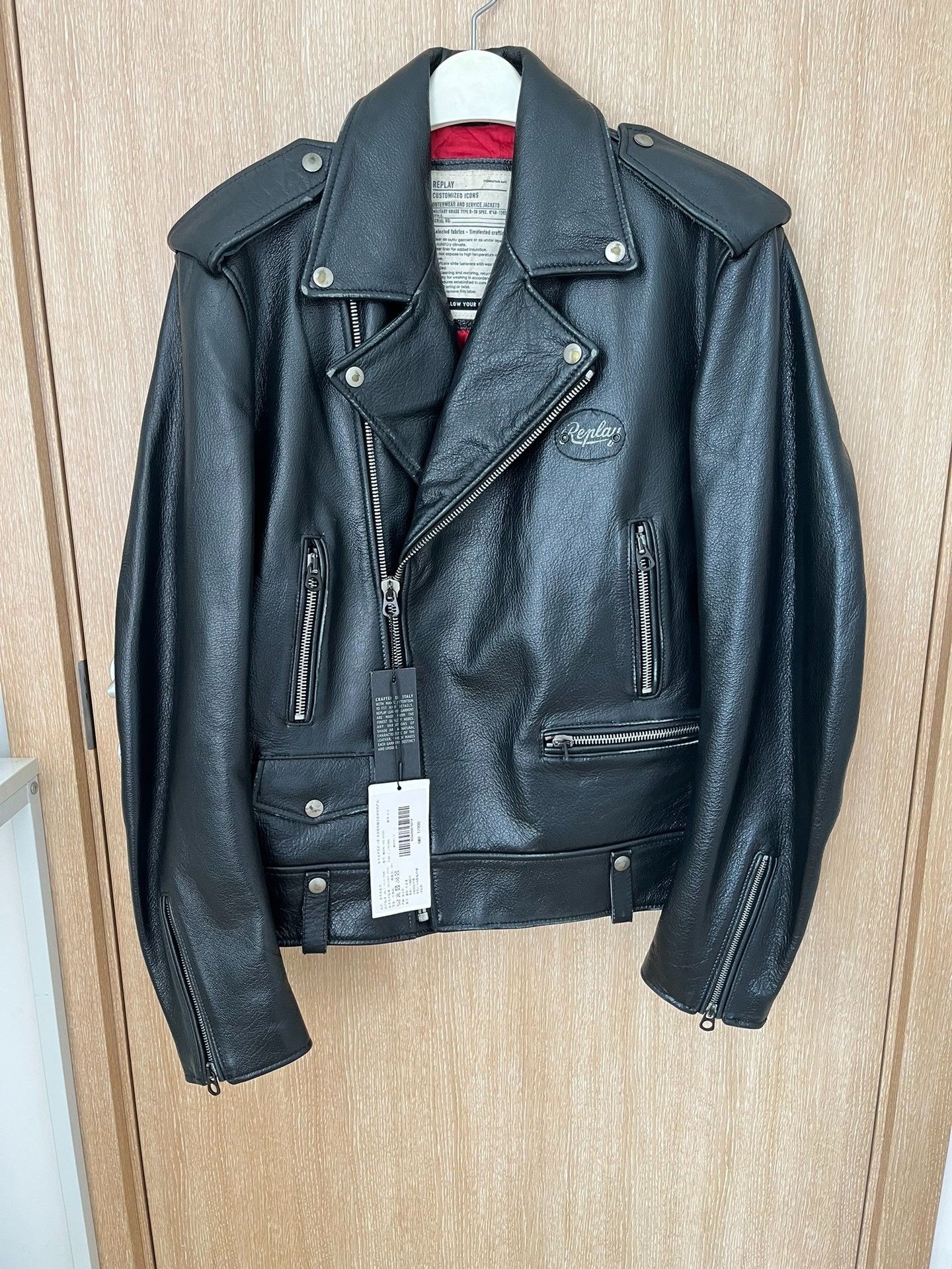 Replay Replay Premium Italian Leather Jacket Size US M / EU 48-50 / 2 - 1 Thumbnail