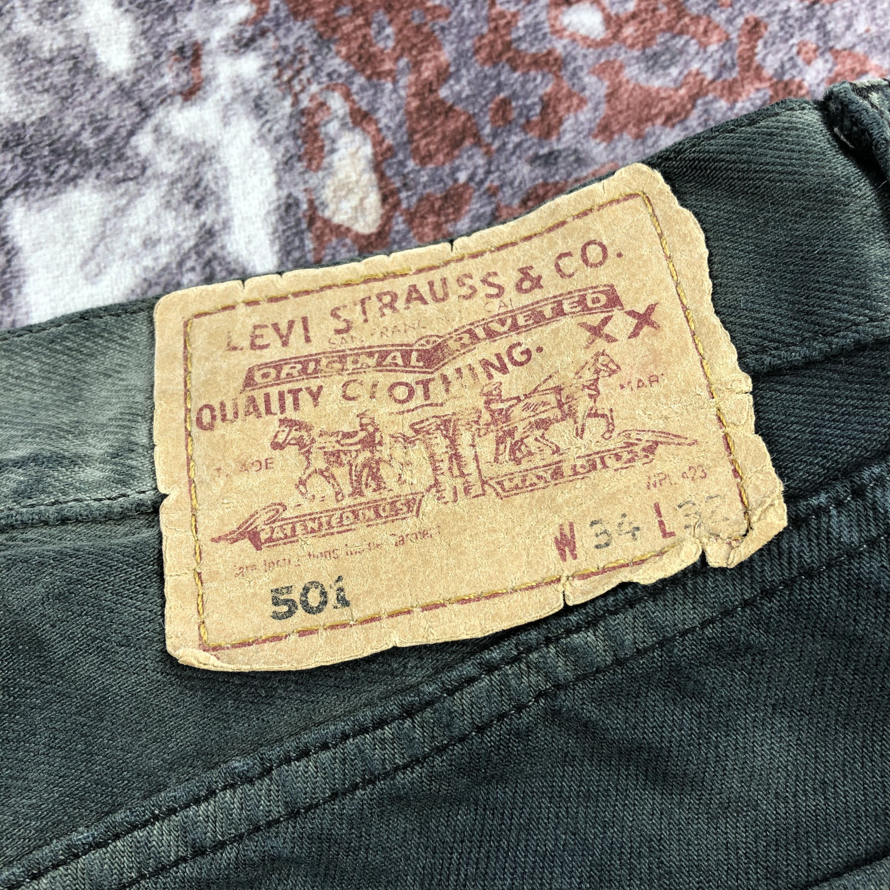 Levi's Vintage 90s Levis 501 Earth Tone Jeans-JM2426 Size US 32 / EU 48 - 6 Thumbnail
