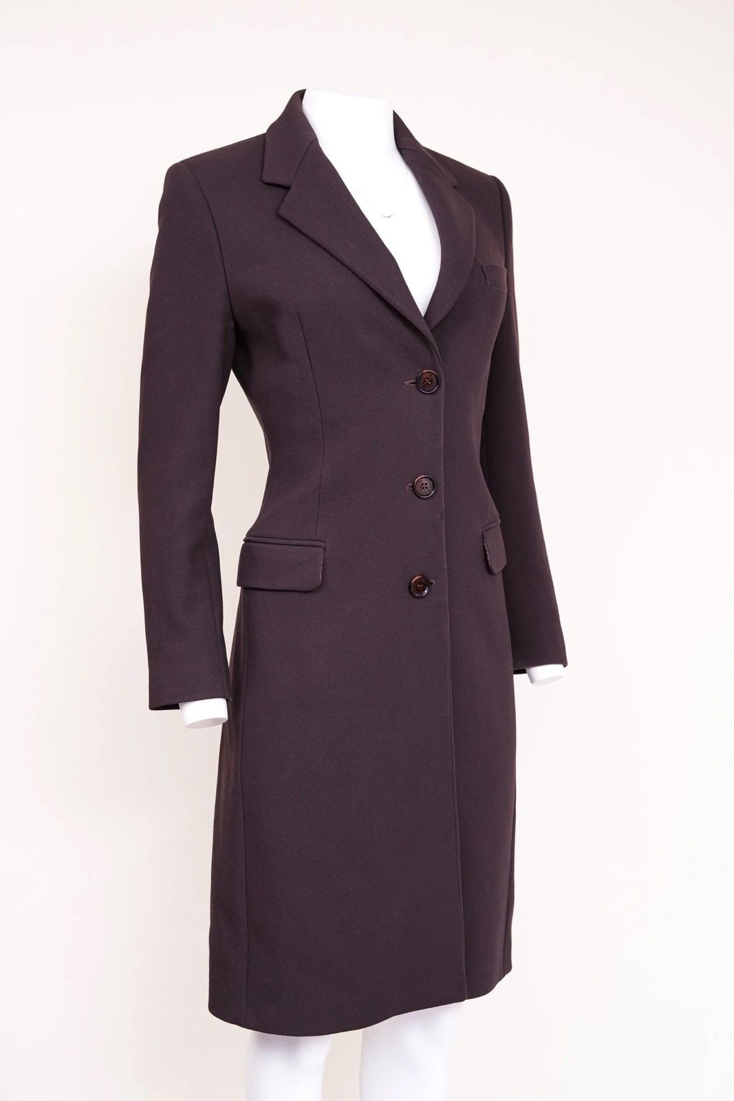 Dolce & Gabbana Dolce & Gabbana 1990s Single-Breasted Brown Coat Size S / US 4 / IT 40 - 3 Thumbnail