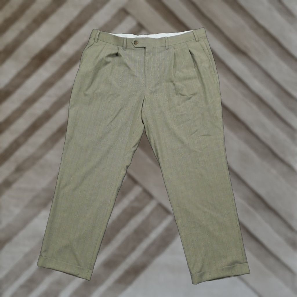 Ralph Lauren VINTAGE Ralph Lauren Pants Dress Pants Plaid Mens 38x29 Blue Tan Brown Black 包装 Size US 38 / EU 54 - 1 Thumbnail