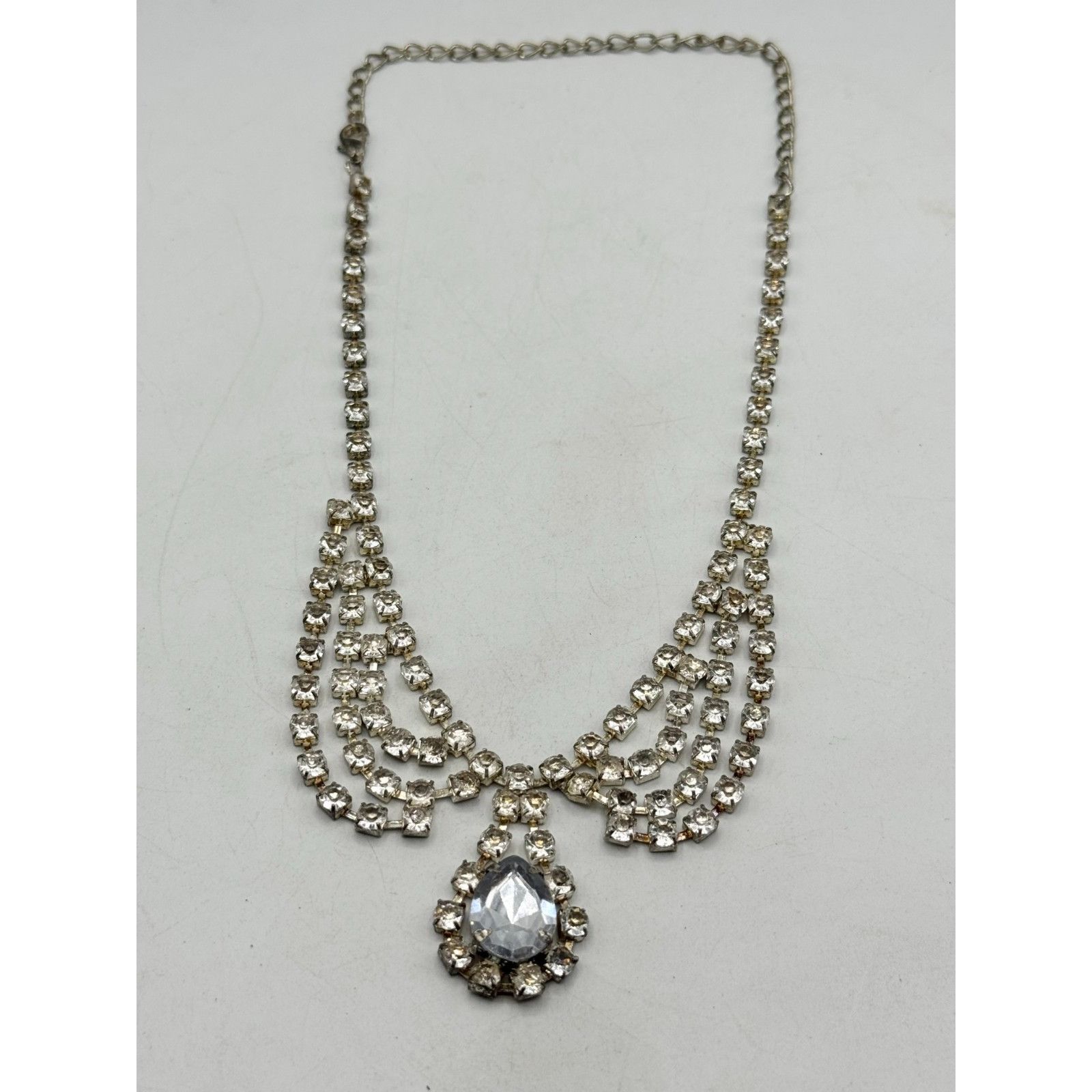 Other Vintage Rhinestone collar necklace Size ONE SIZE - 2 Thumbnail