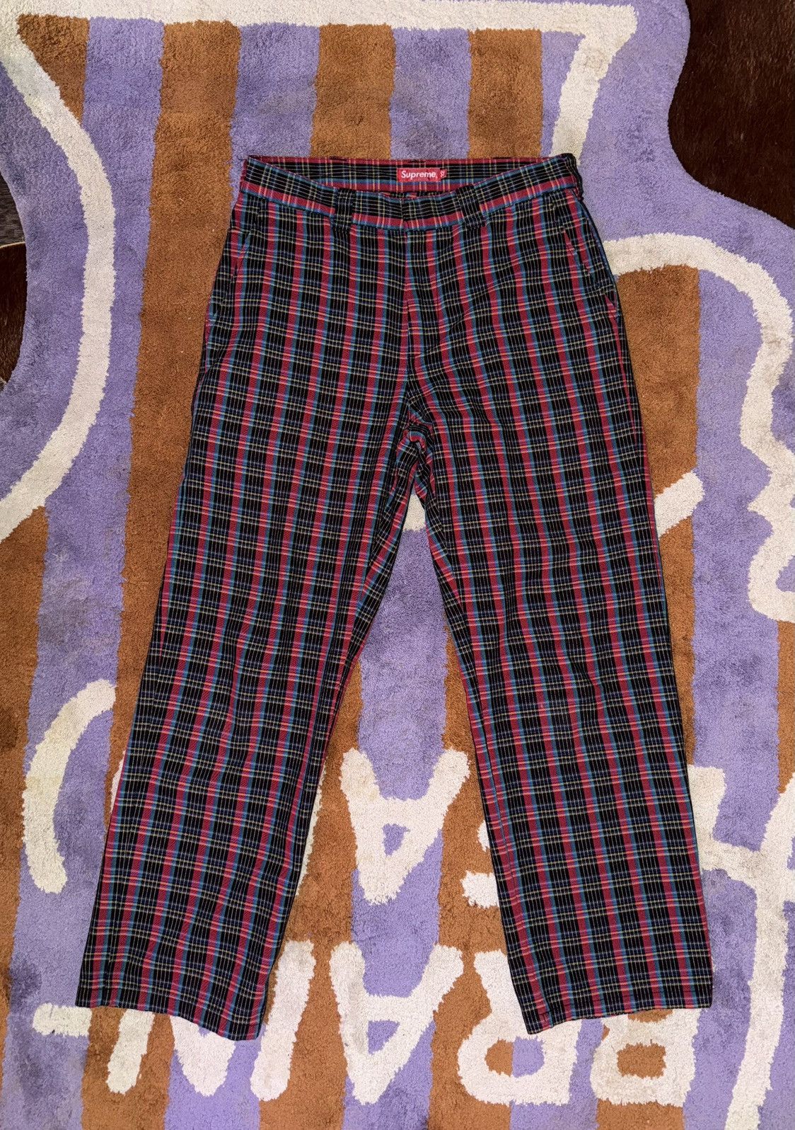 Supreme Plaid Pants | Grailed
