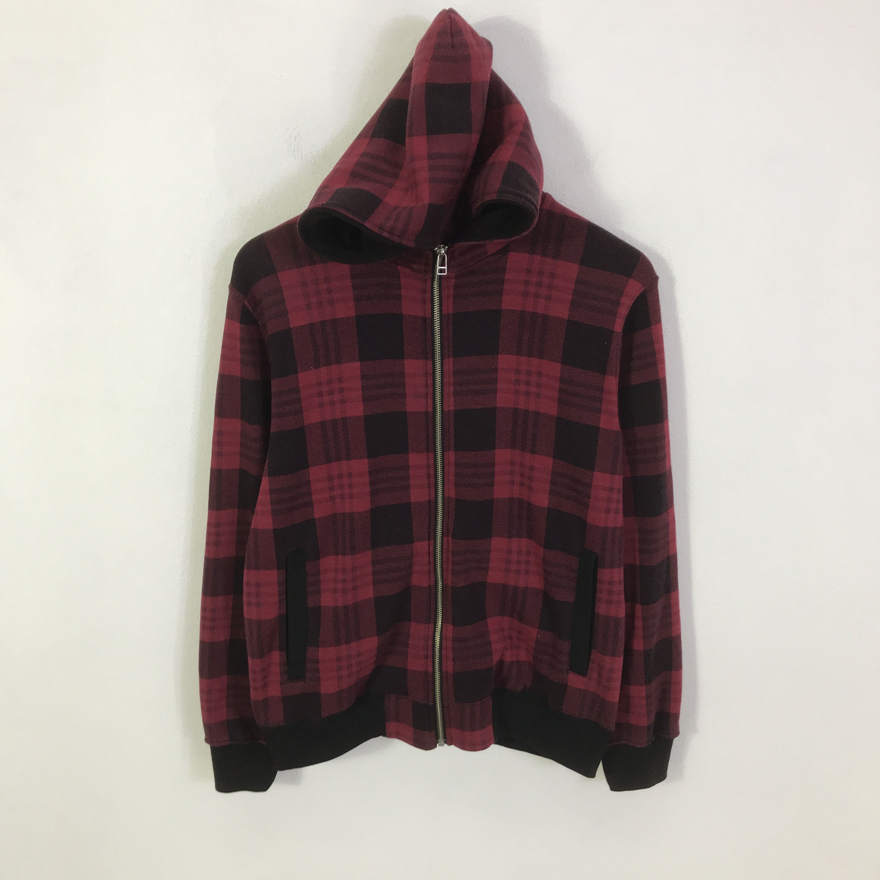 Japanese Brand MOCO MOCO Japanese Tartan hoodie Jacket K115B13 Size US M / EU 48-50 / 2 - 1 Thumbnail
