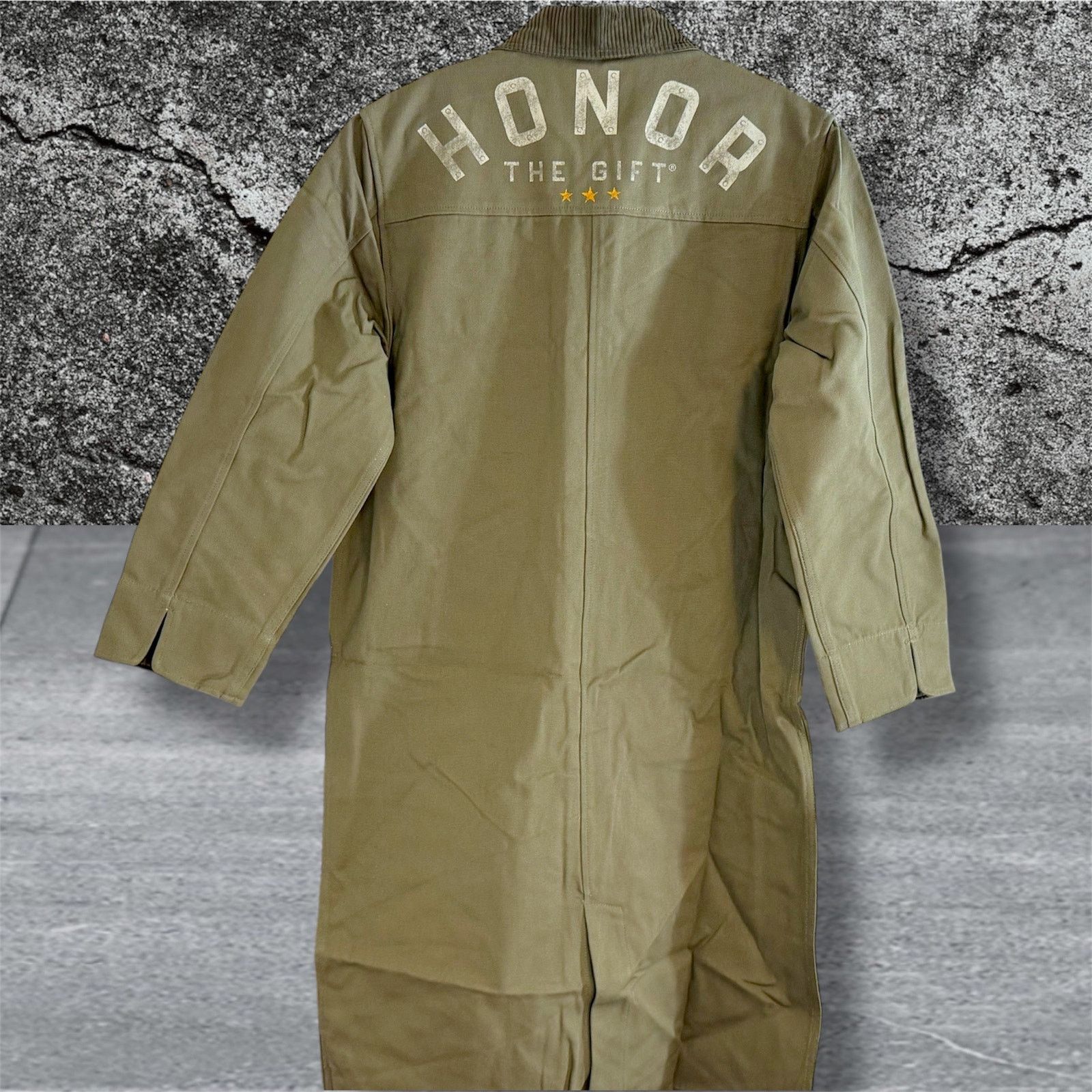 Honor the Gift •NEW• HONOR THE GIFT HEAVY JACKET Canvas Trench in Olive • M Size M / US 6-8 / IT 42-44 - 5 Thumbnail