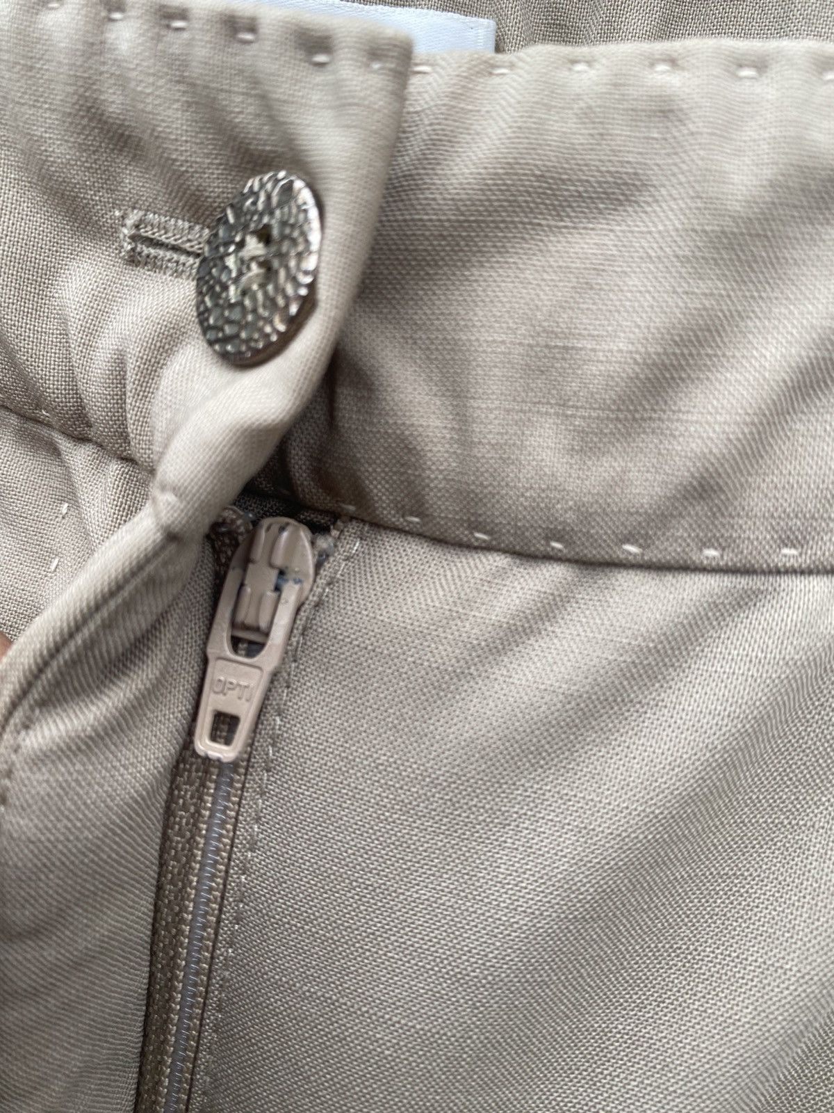 Celine Celine Virgin Wool Khaki Cargo Flare Size 28" / US 6 / IT 42 - 9 Thumbnail