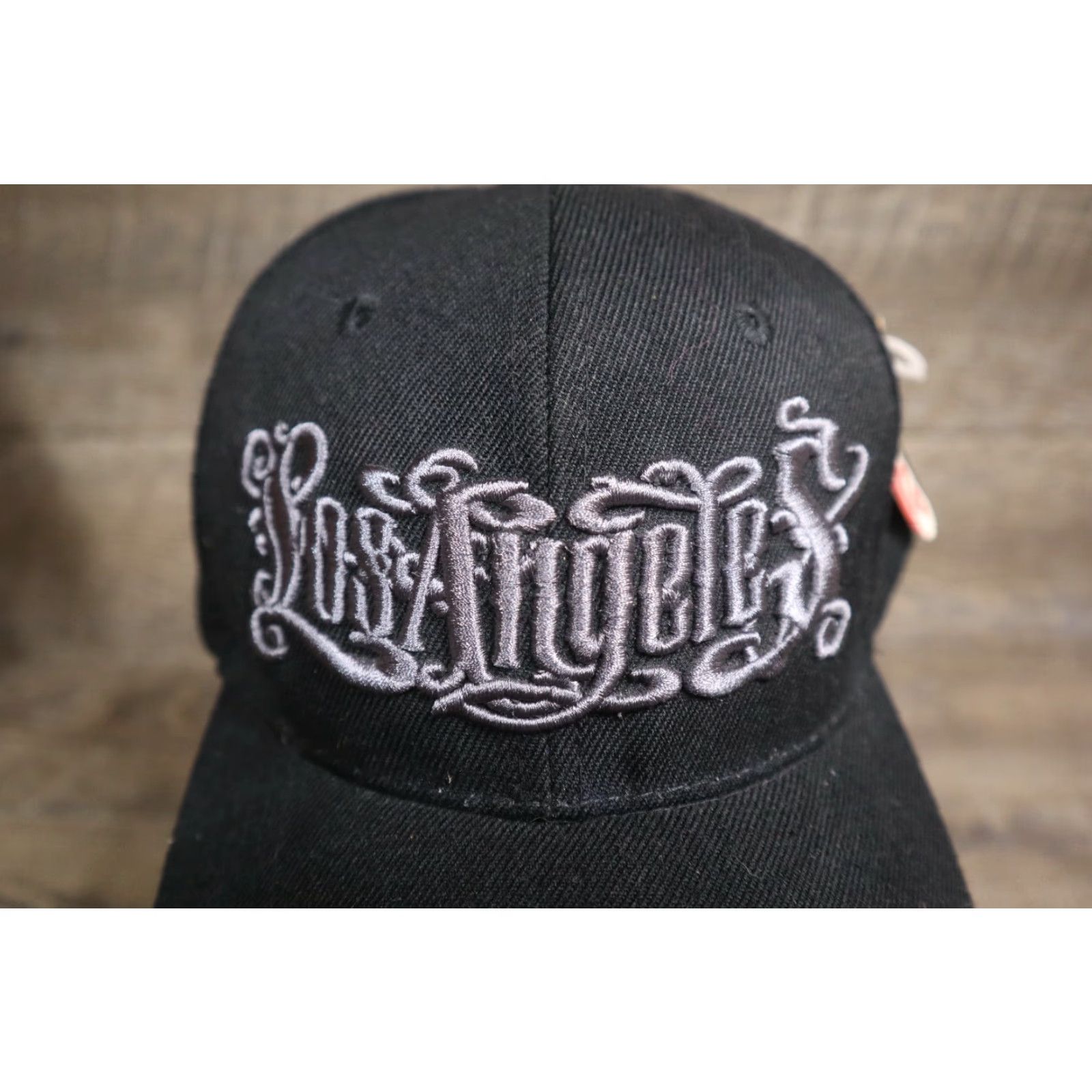 Vintage VINTAGE HaT Baseball Cap Men Adjustable Los Angeles City of Angel Embroidery Black Hat Adjustable Cap Size ONE SIZE - 2 Thumbnail