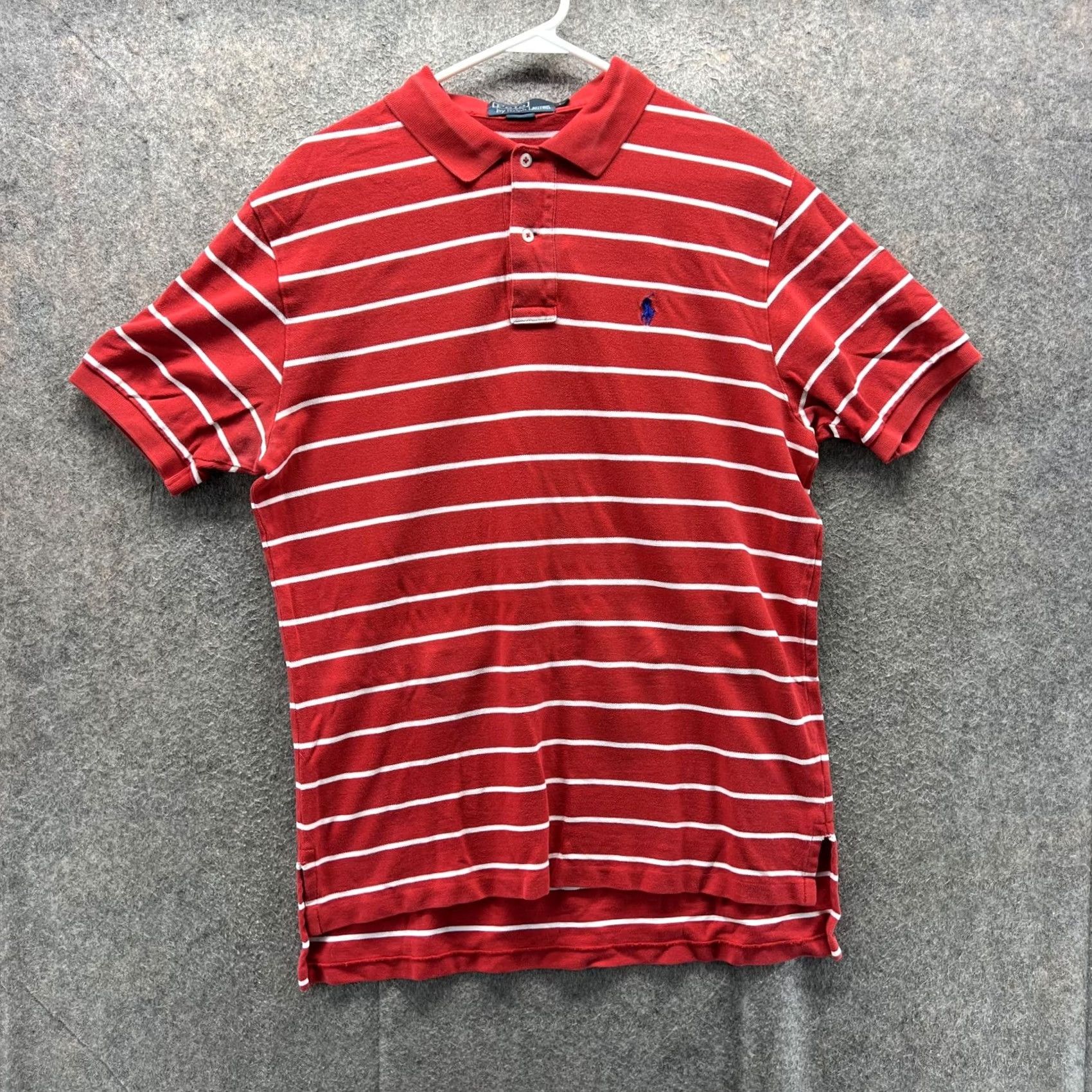Polo Ralph Lauren Polo Ralph Lauren Shirt Mens Large Red White Stripe Pony Logo Polo Short Sleeve Size US L / EU 52-54 / 3 - 2 Thumbnail