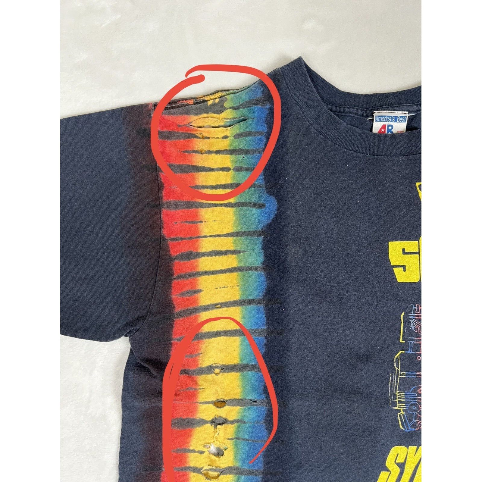Vintage Vintage Superhuman Samurai Syber Squad T-Shirt 1993 Youth XL Size US M / EU 48-50 / 2 - 5 Thumbnail
