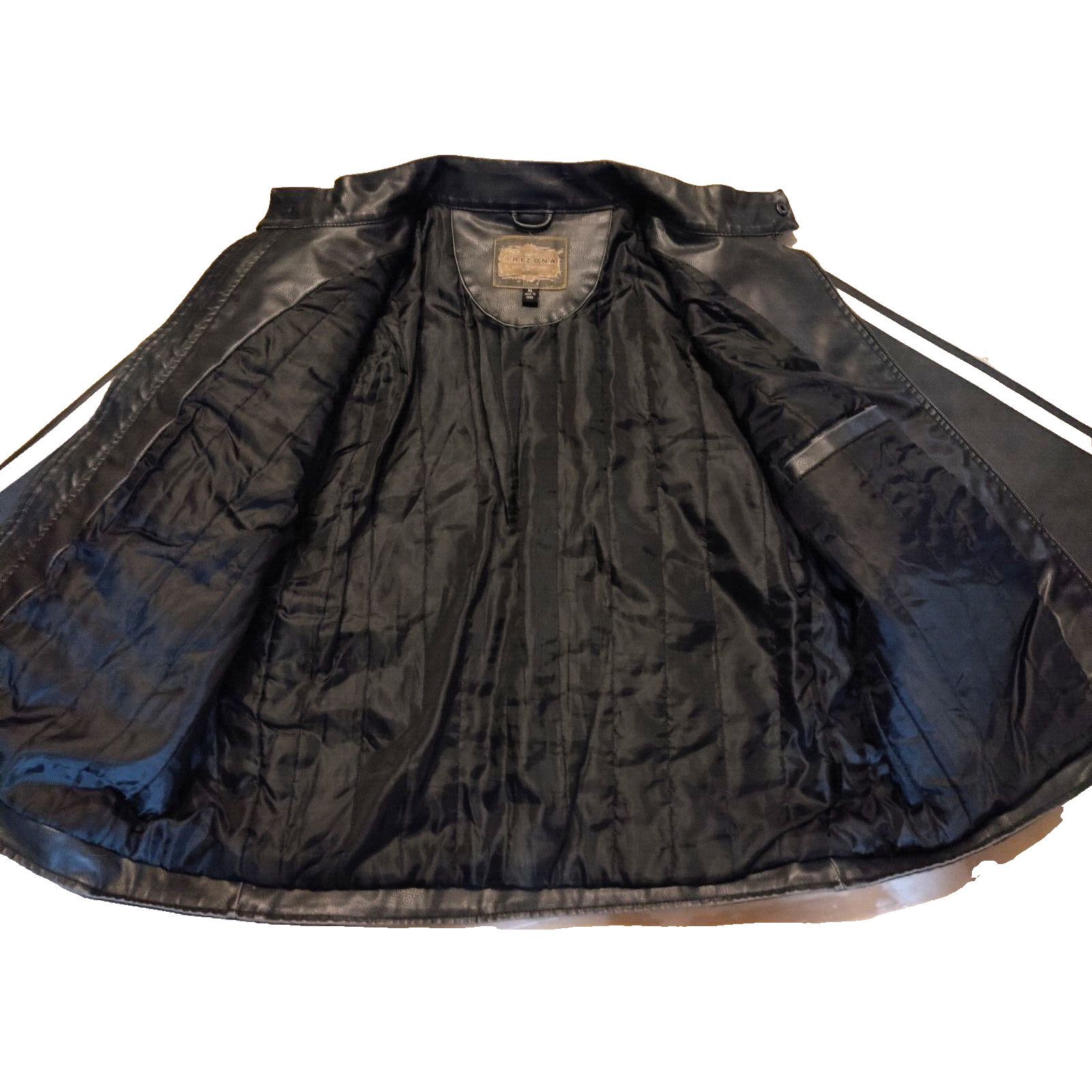 Arizona Jean Co. Men's VTG Arizona Jean Co Biker Motorcycle Jacket Black XL Size US XL / EU 56 / 4 - 10 Thumbnail