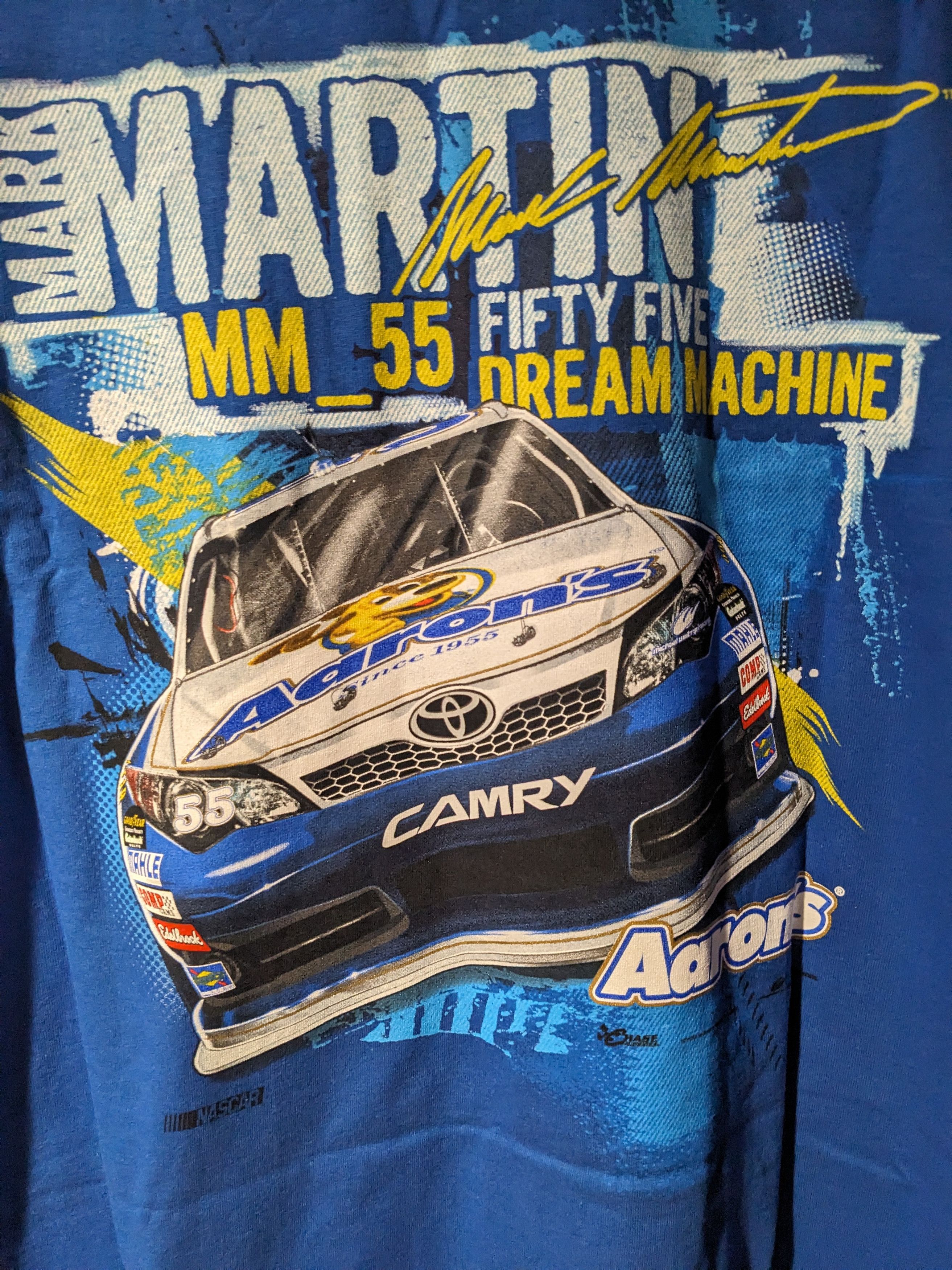 Chase Authentics × NASCAR × Vintage Vintage Y2K Mark Martin Nascar Chase Authentic T-Shirt Size US XL / EU 56 / 4 - 2 Thumbnail