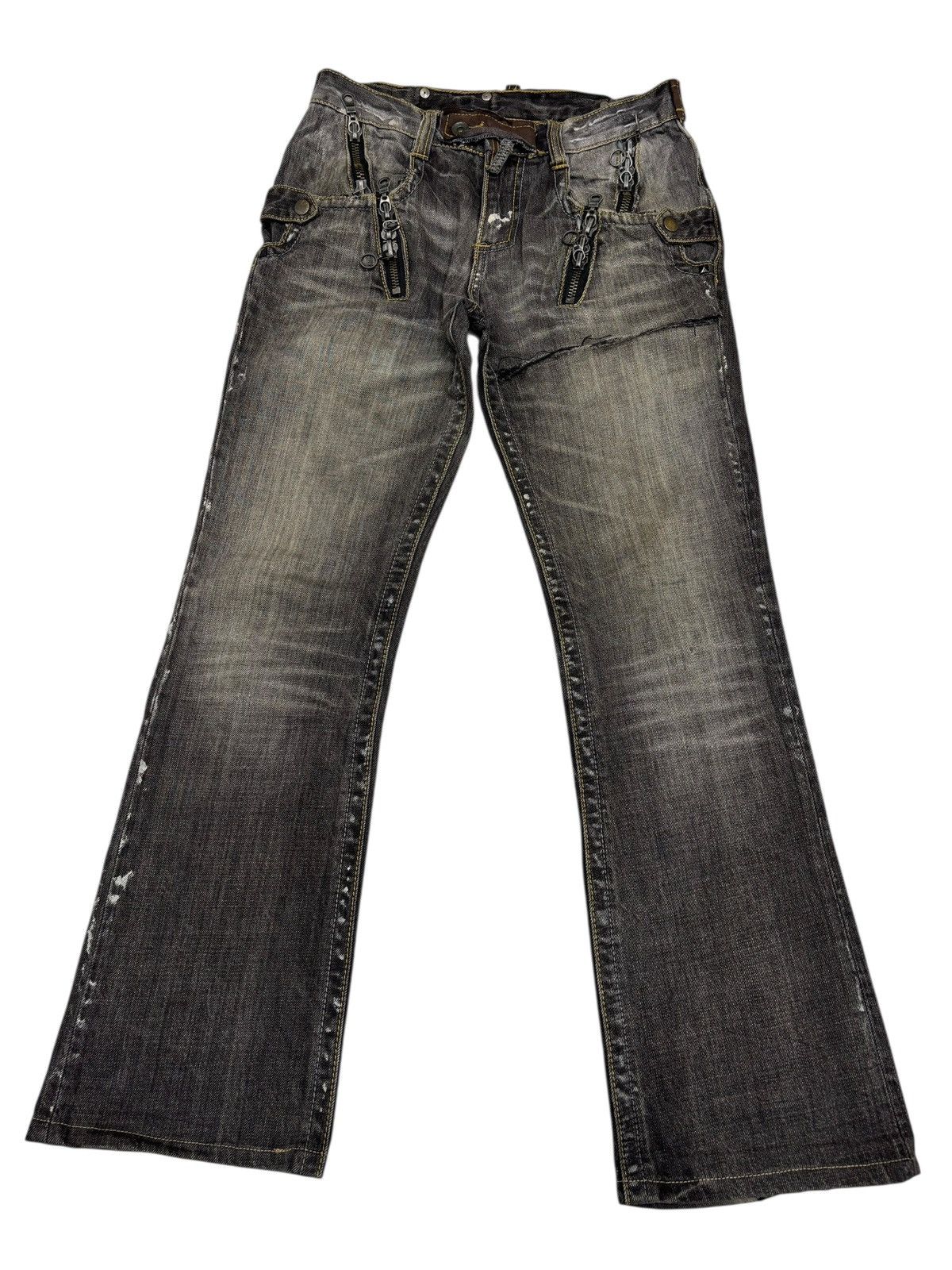 semanticdesign Semantic Design Punk Gothic Bootcut Distress Jeans Size 30" / US 8 / IT 44 - 1 Thumbnail
