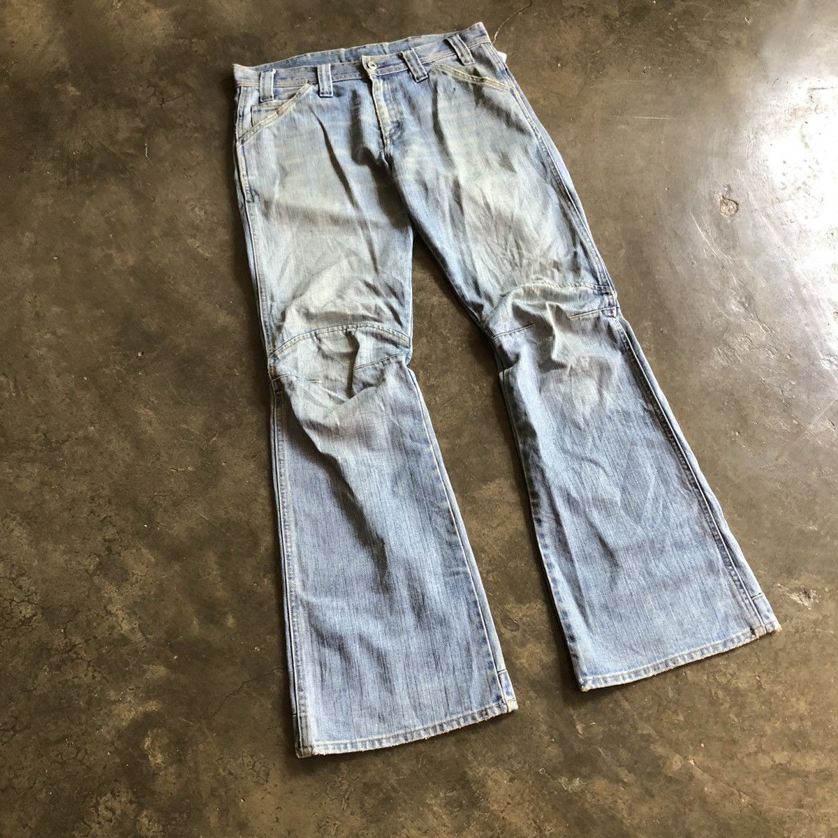 G-Star Vintage G-Star Raw Flare double Knee L Style 🍒 Size US 34 / EU 50 - 3 Thumbnail