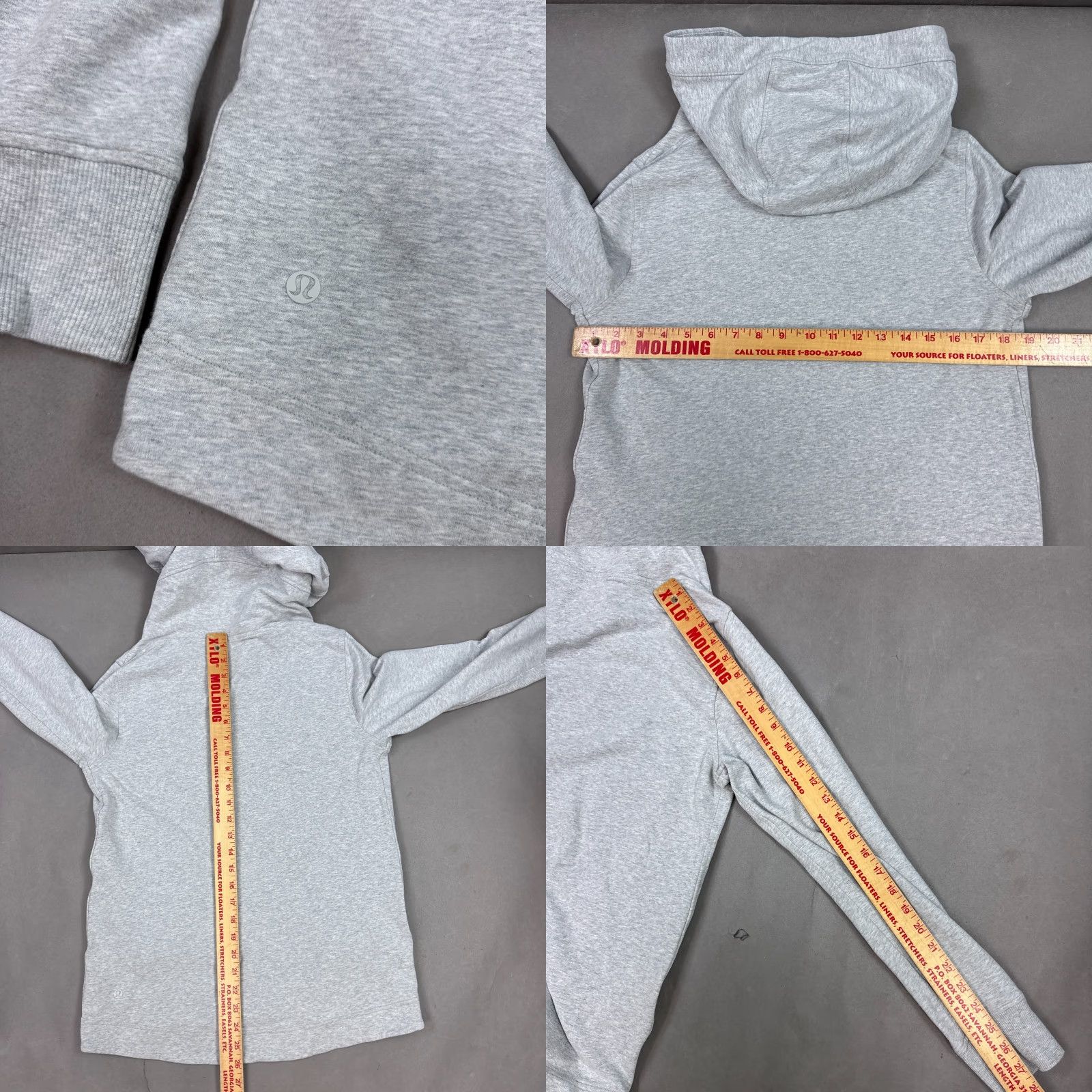 Lululemon Lululemon Hoodie Womens 6 Gray Split Pullover Heathered Running Gym Cross Train Shirt Adult Regular Gray Size M / US 6-8 / IT 42-44 - 8 Thumbnail