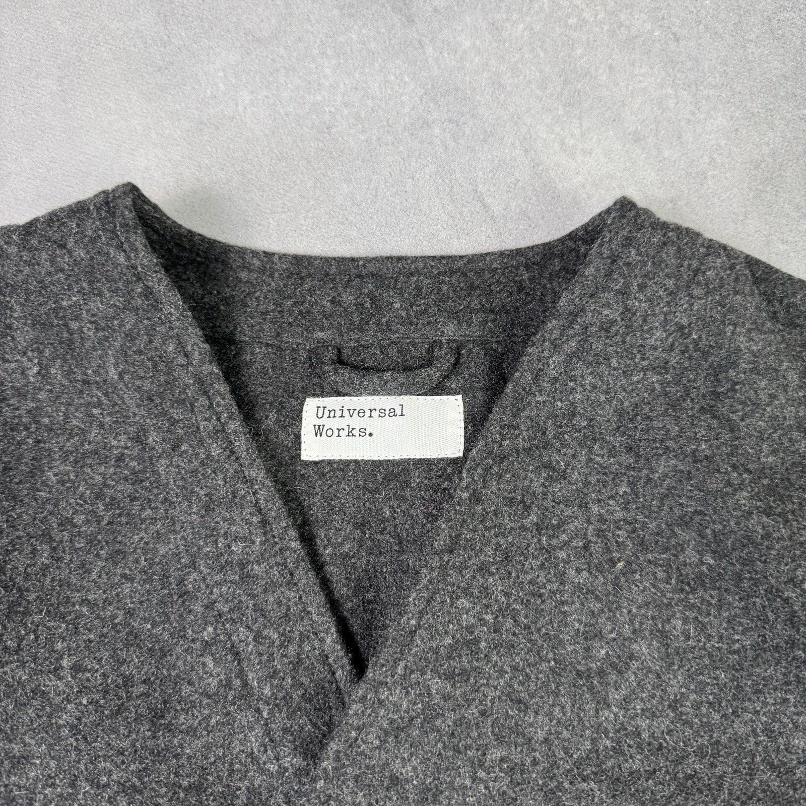 Universal Works Universal Works Men's Melton Wool Cabin Jacket Grey Men Size US L / EU 52-54 / 3 - 6 Thumbnail