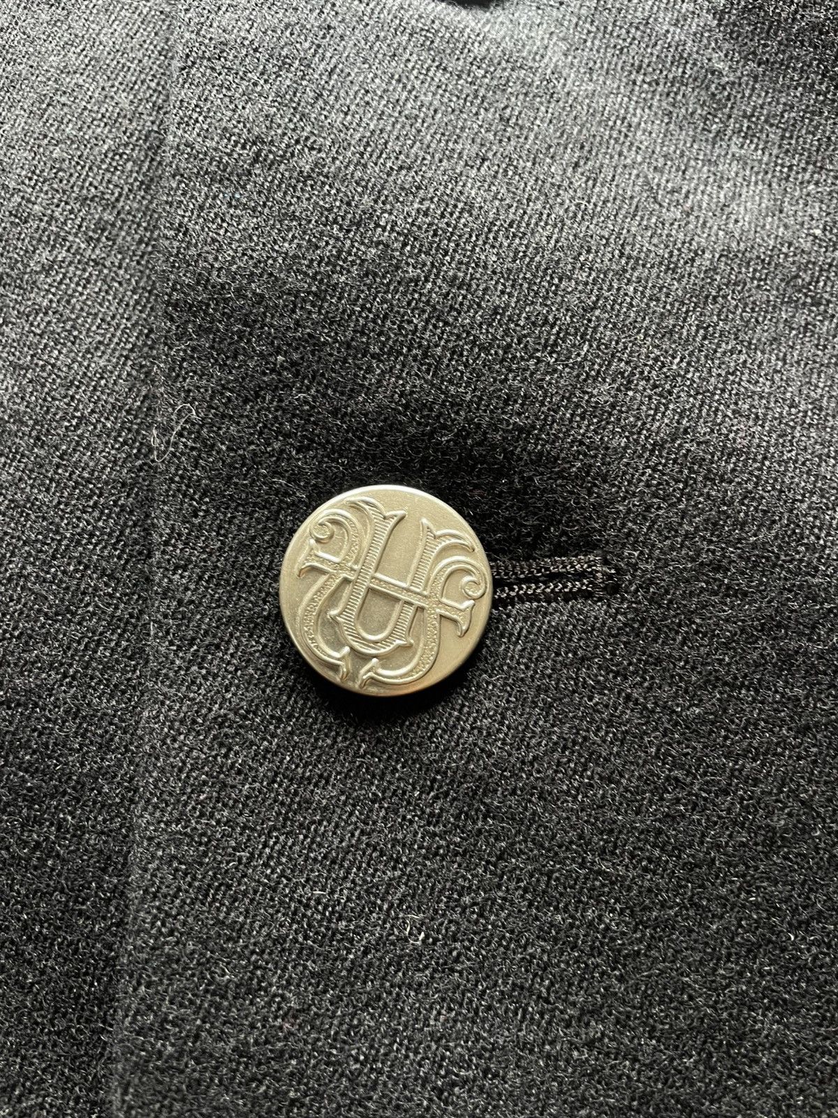 Japanese Brand FUMIKA UCHIDA Wool & Silk Velvet Military Edwardian Coat Size XS / US 0-2 / IT 36-38 - 7 Thumbnail